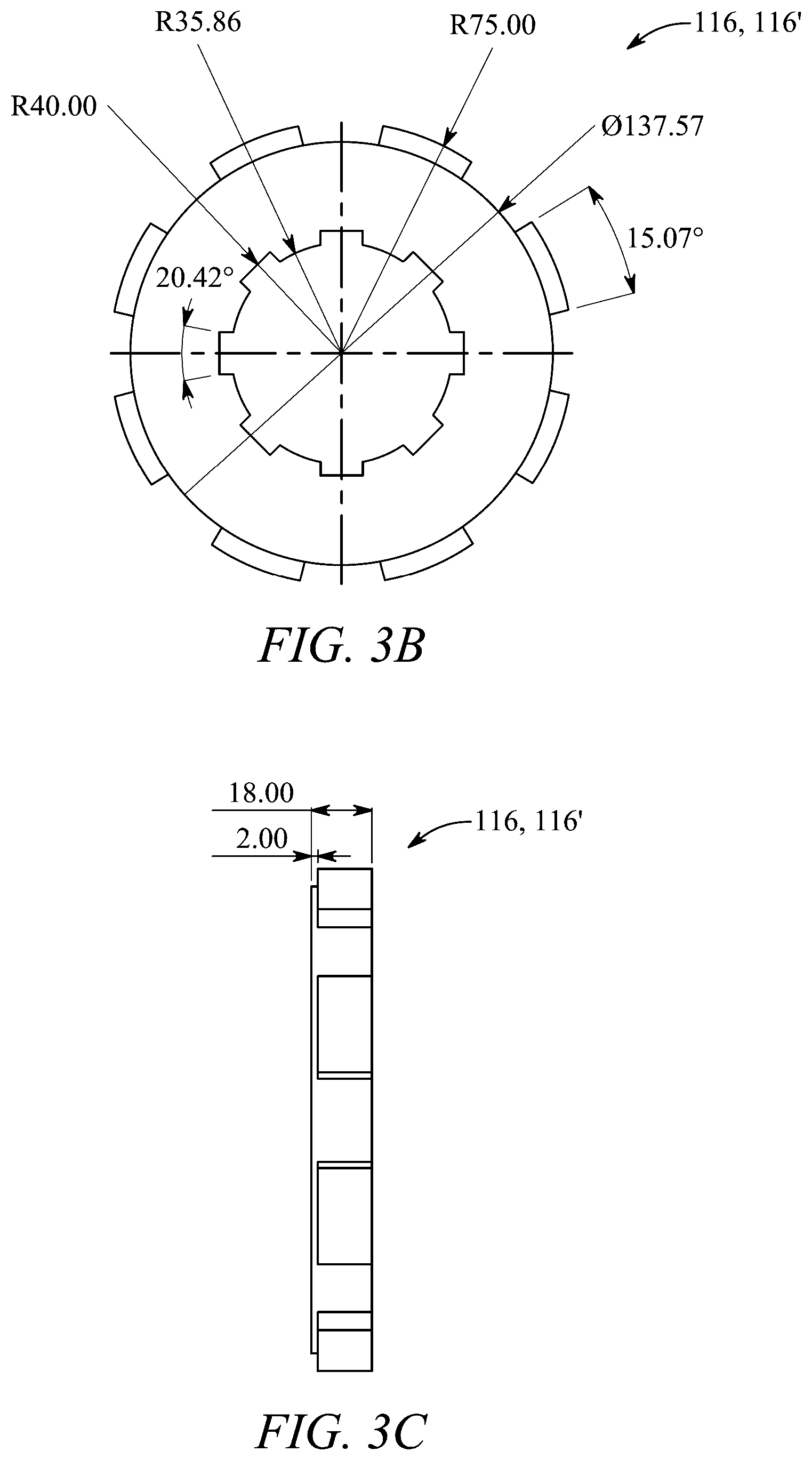 Patent US12460711 Figure 5 – Dual spline gear assembly
