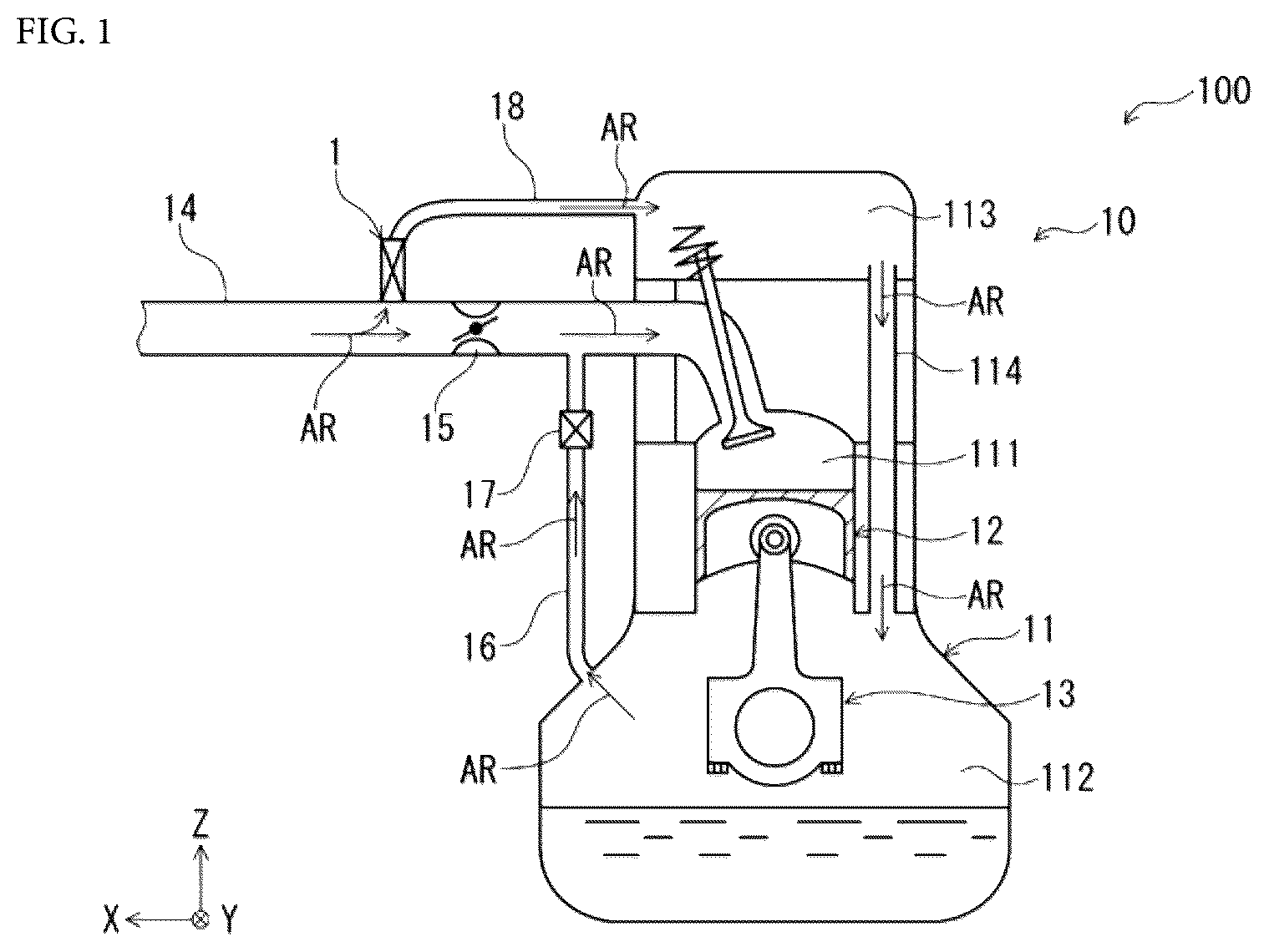 Patent US12460735 Figure 1 – Solenoid valve device