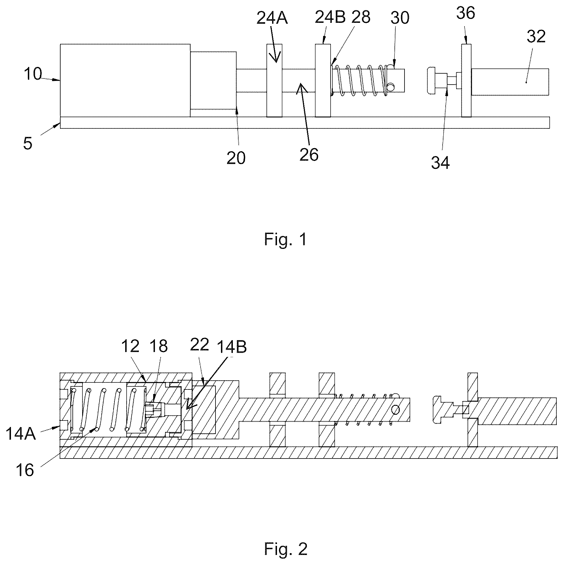 Patent US12460737 — Line break device — Figure 1