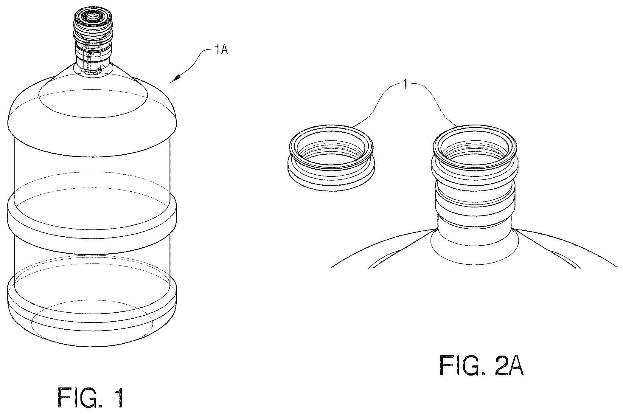 Patent US12460741 Figure 1 – Safety valve for returnable bottle, bottle collar and process for plugging a returnable bottle