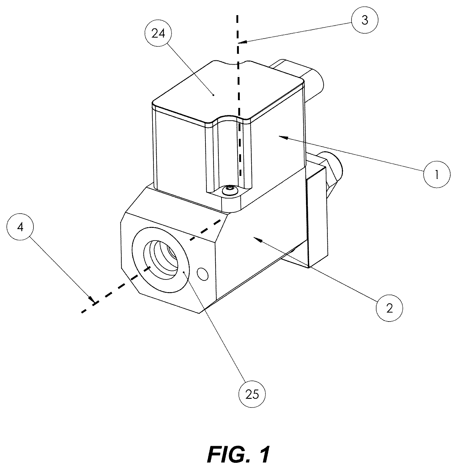 Patent US12460743 — Compact control valve — Figure 1