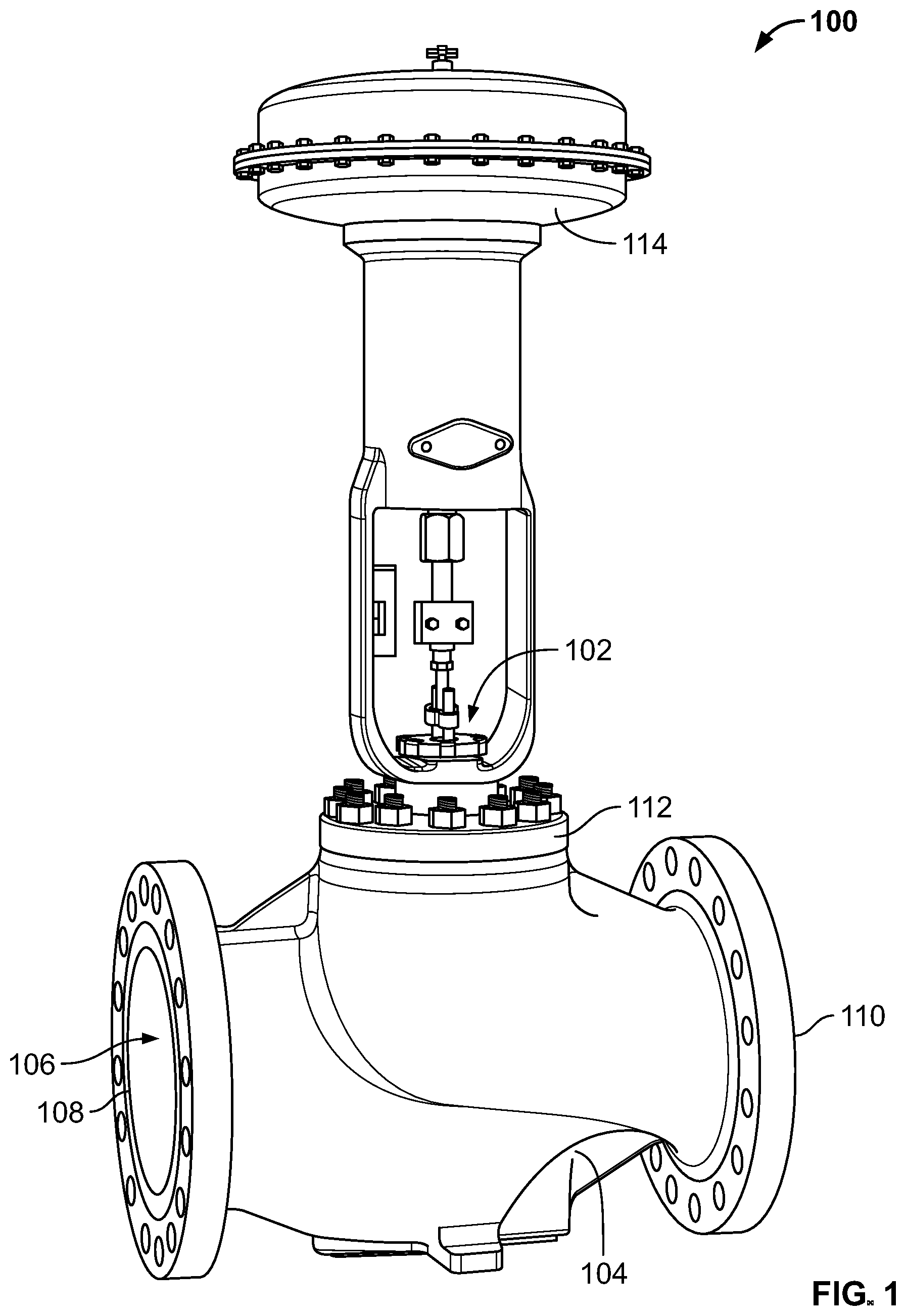 Patent US12460745 — Valve trim apparatus for use with fluid valves — Figure 1