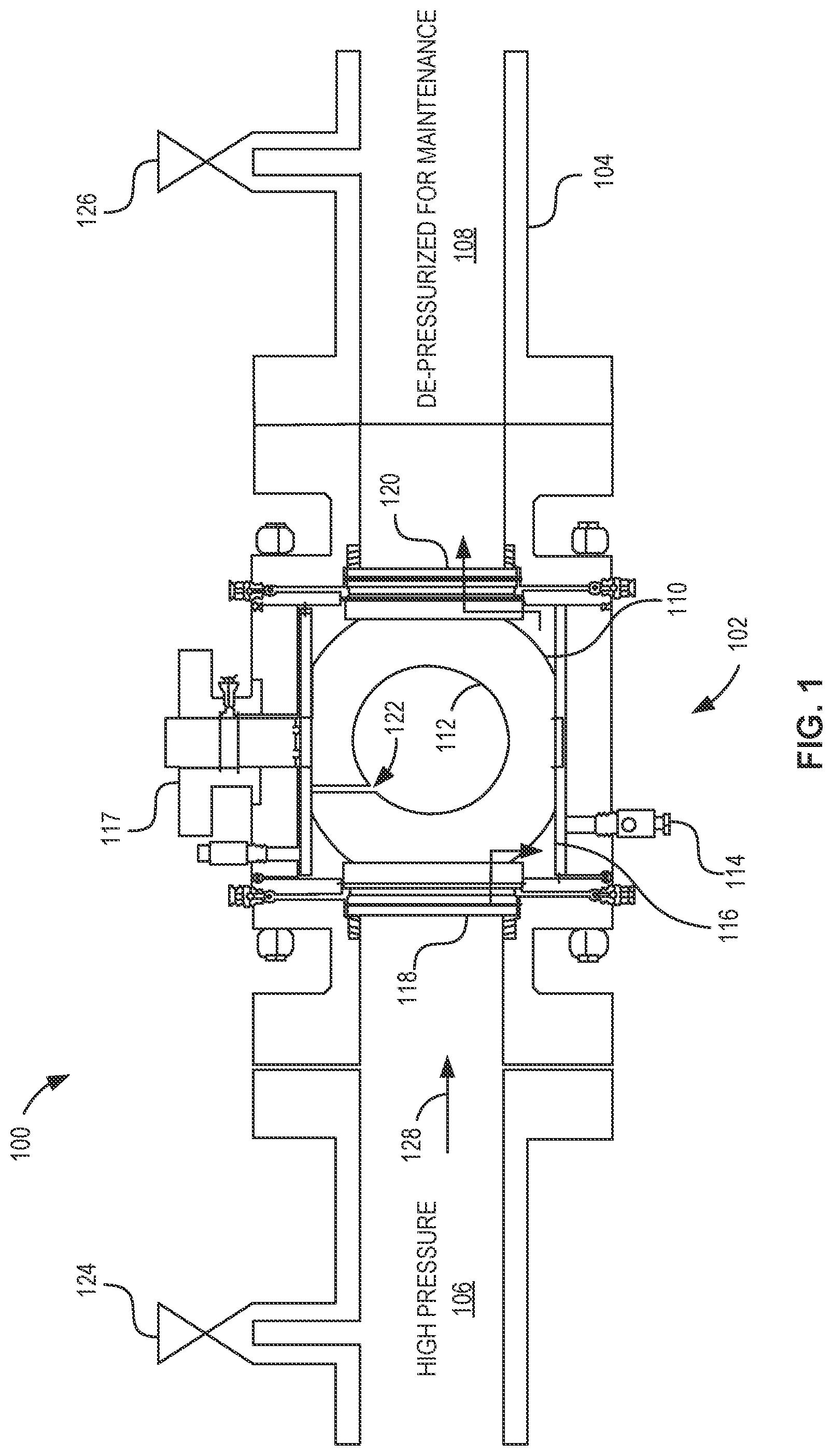 Patent US12460762 — Valve evacuation apparatus, control, and associated methods — Figure 1