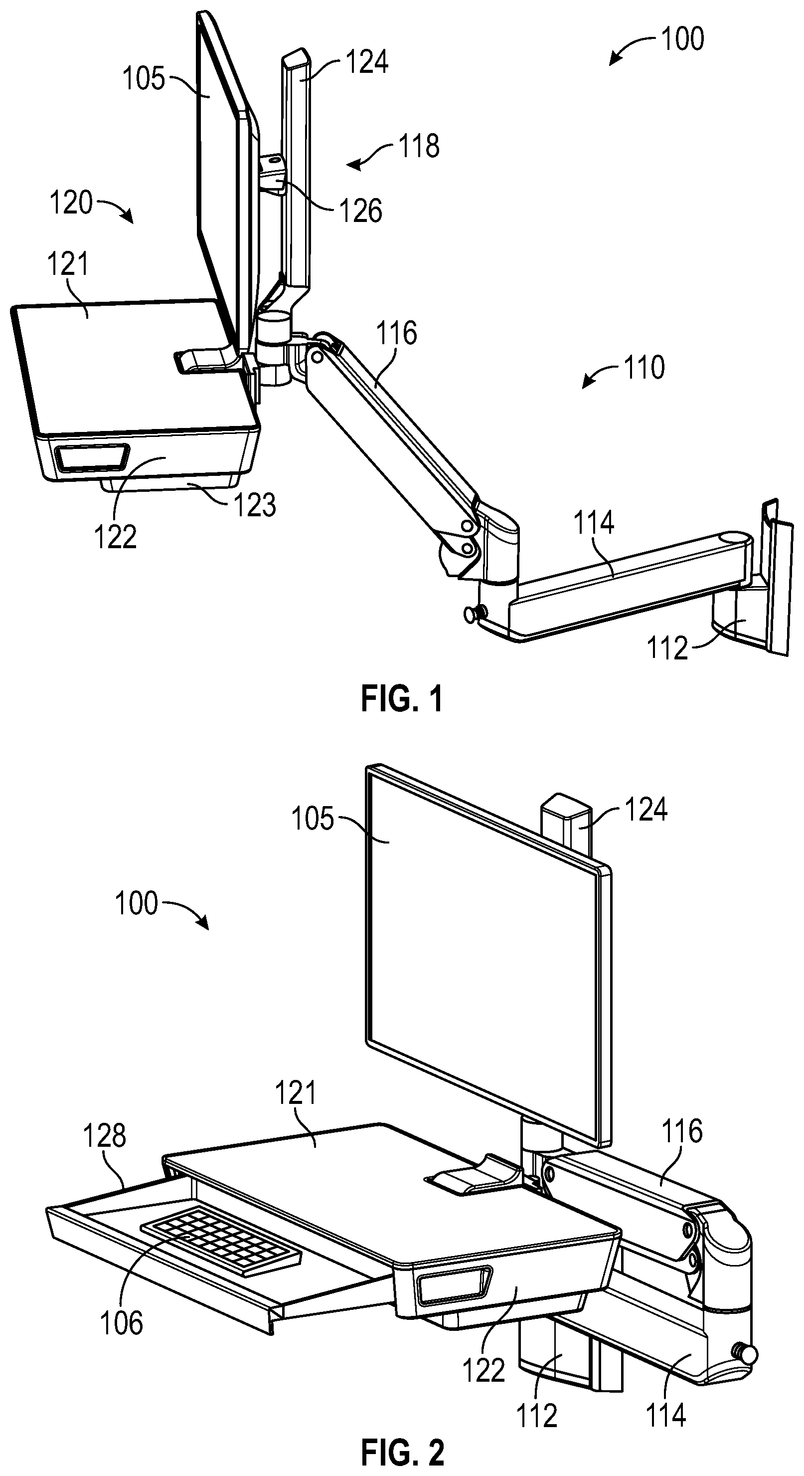 Patent US12460767 — Arm assembly — Figure 1