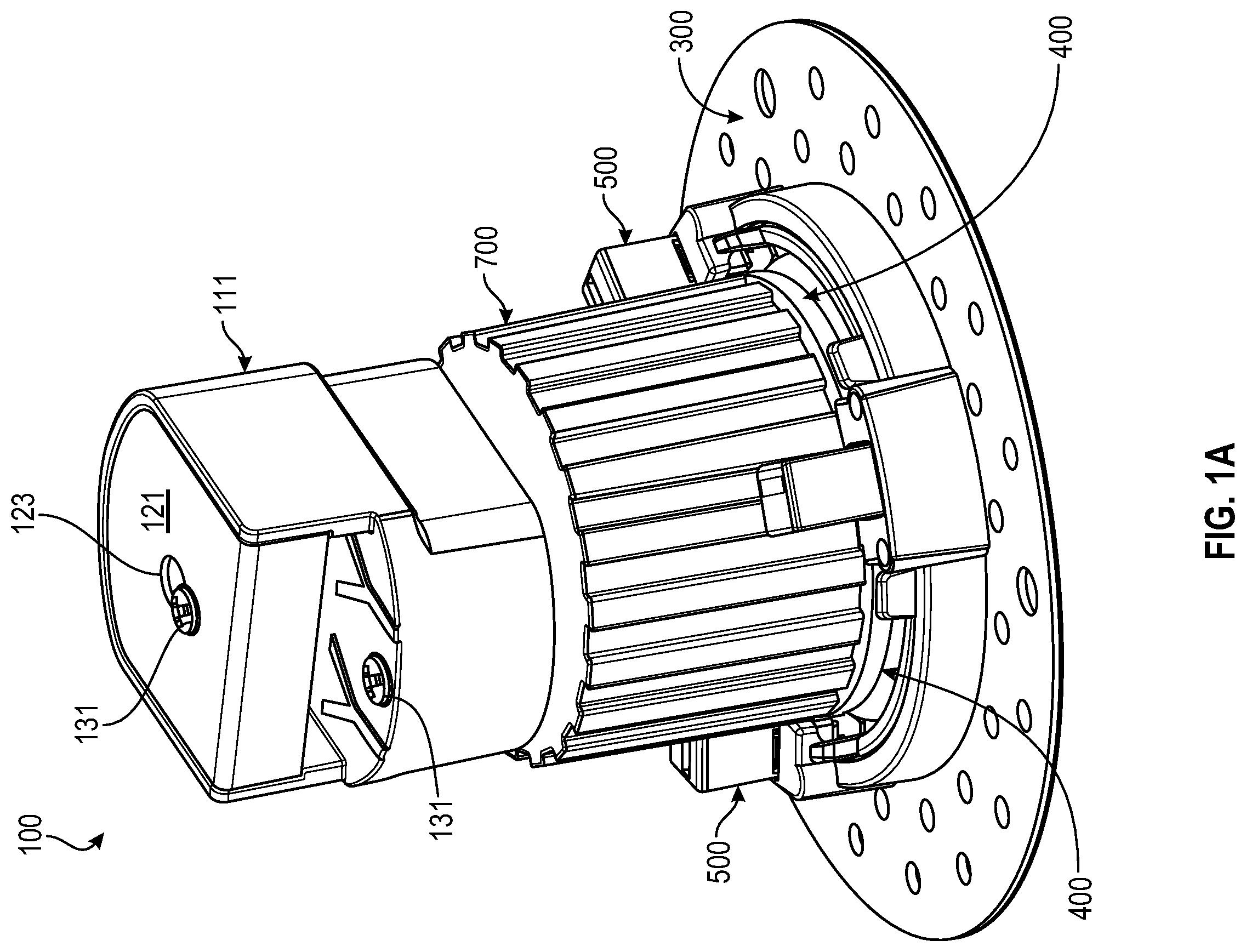 Patent US12460780 — Toolless click-in or click-out downlight — Figure 1