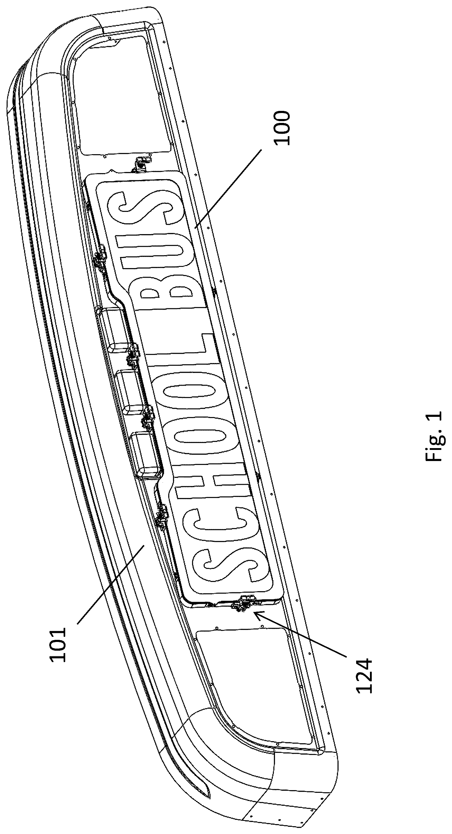 Patent US12460788 — Illuminated sign device with replaceable lens — Figure 1