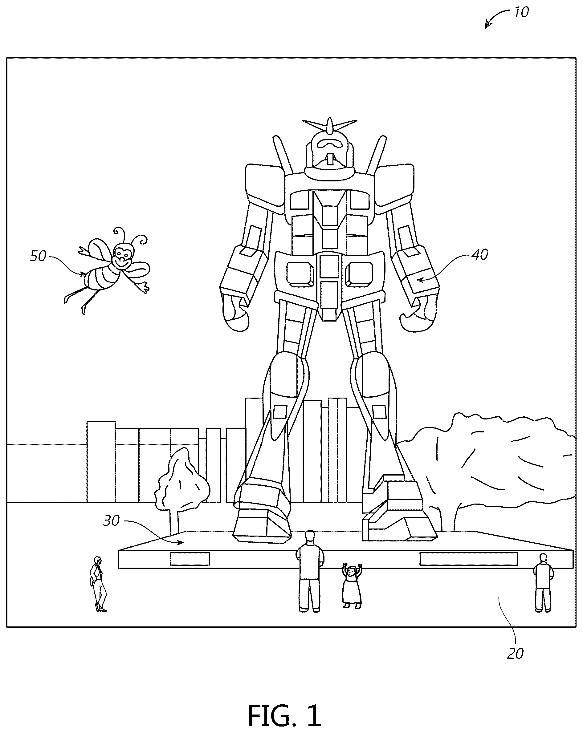 Patent US12460791 — Light output system with reflector and lens for highly spatially uniform light output — Figure 1