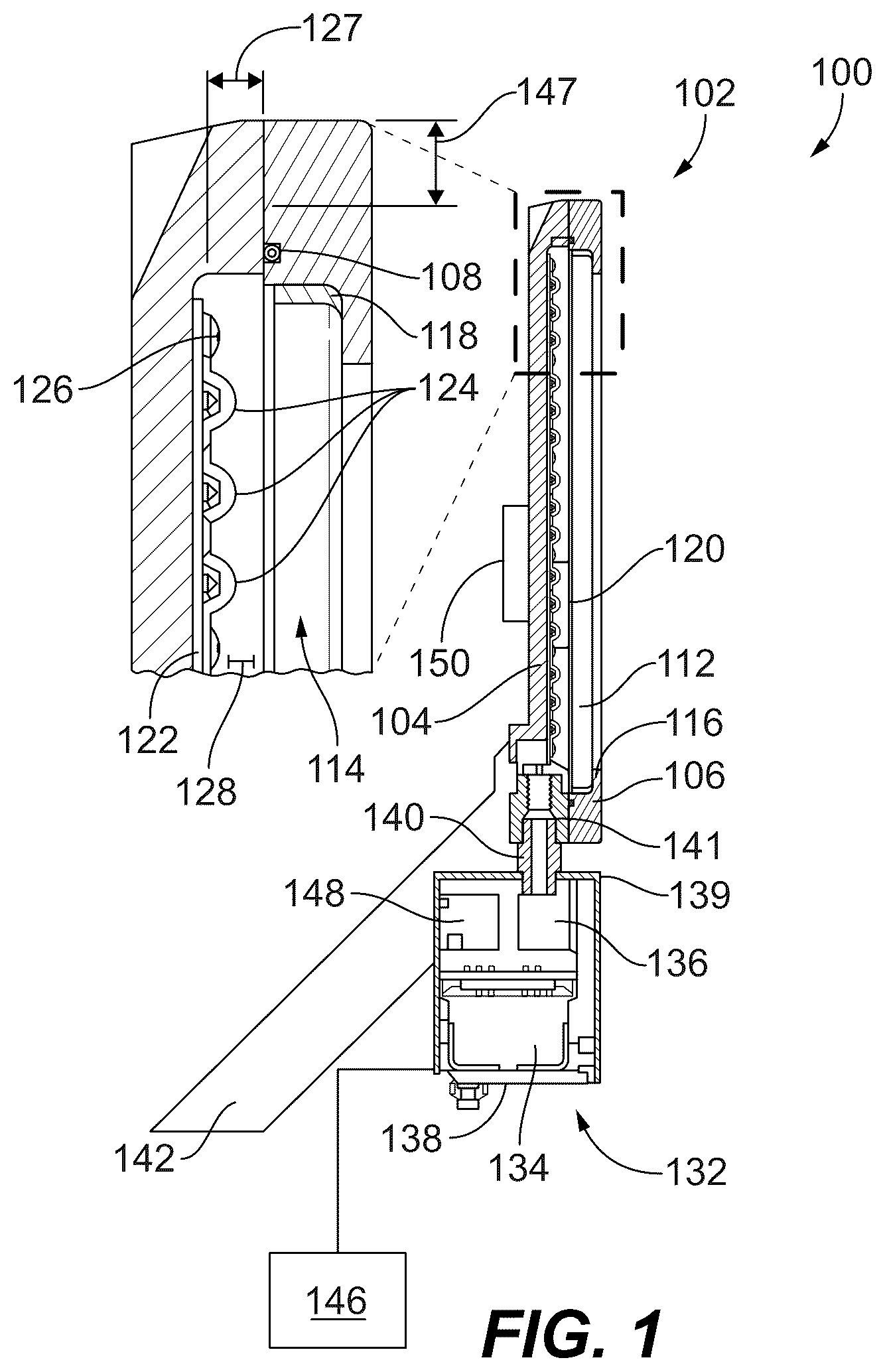 Patent US12460794 — Explosion protected luminaire — Figure 1