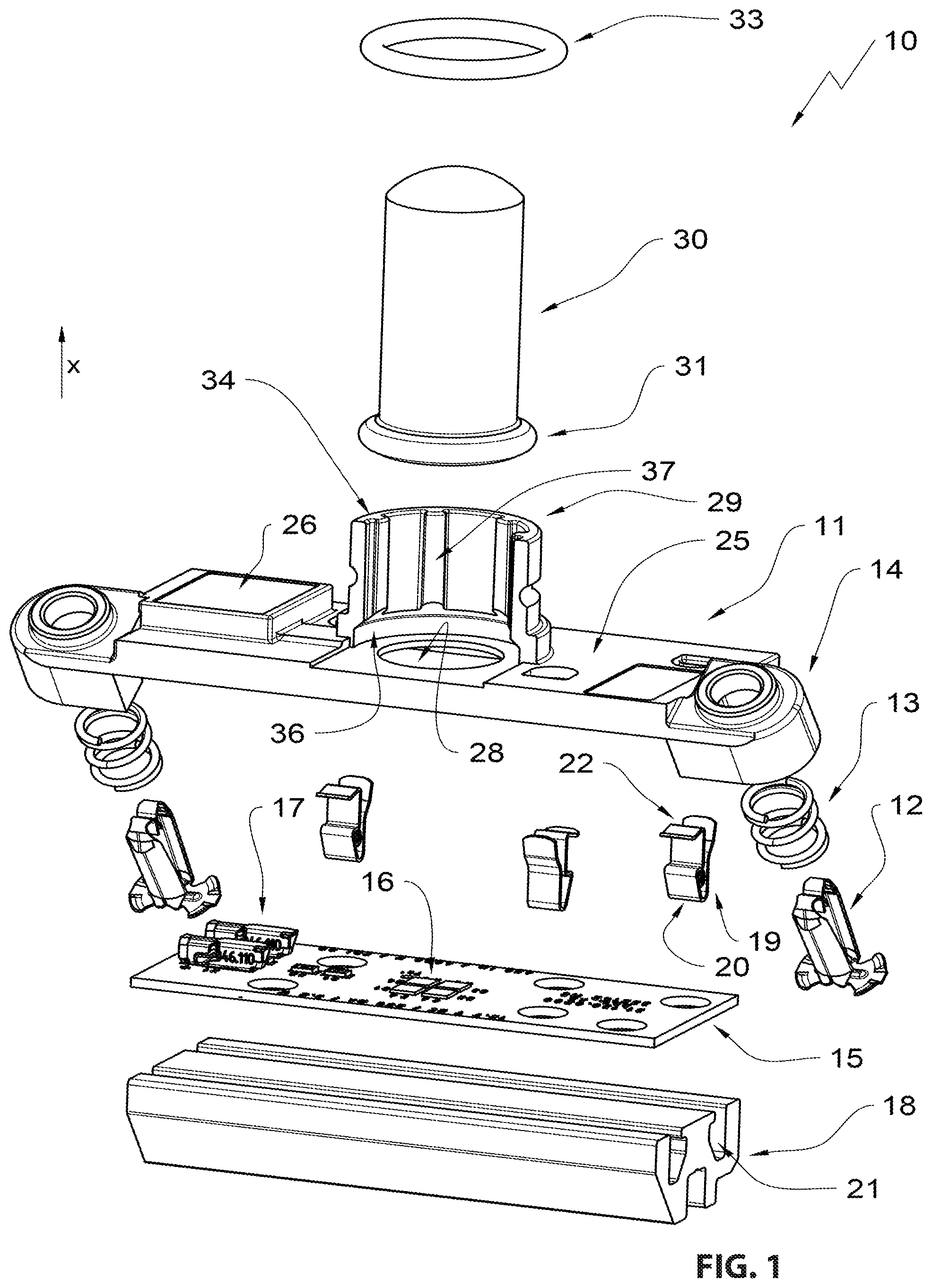 Patent US12460796 — Appliance light — Figure 1