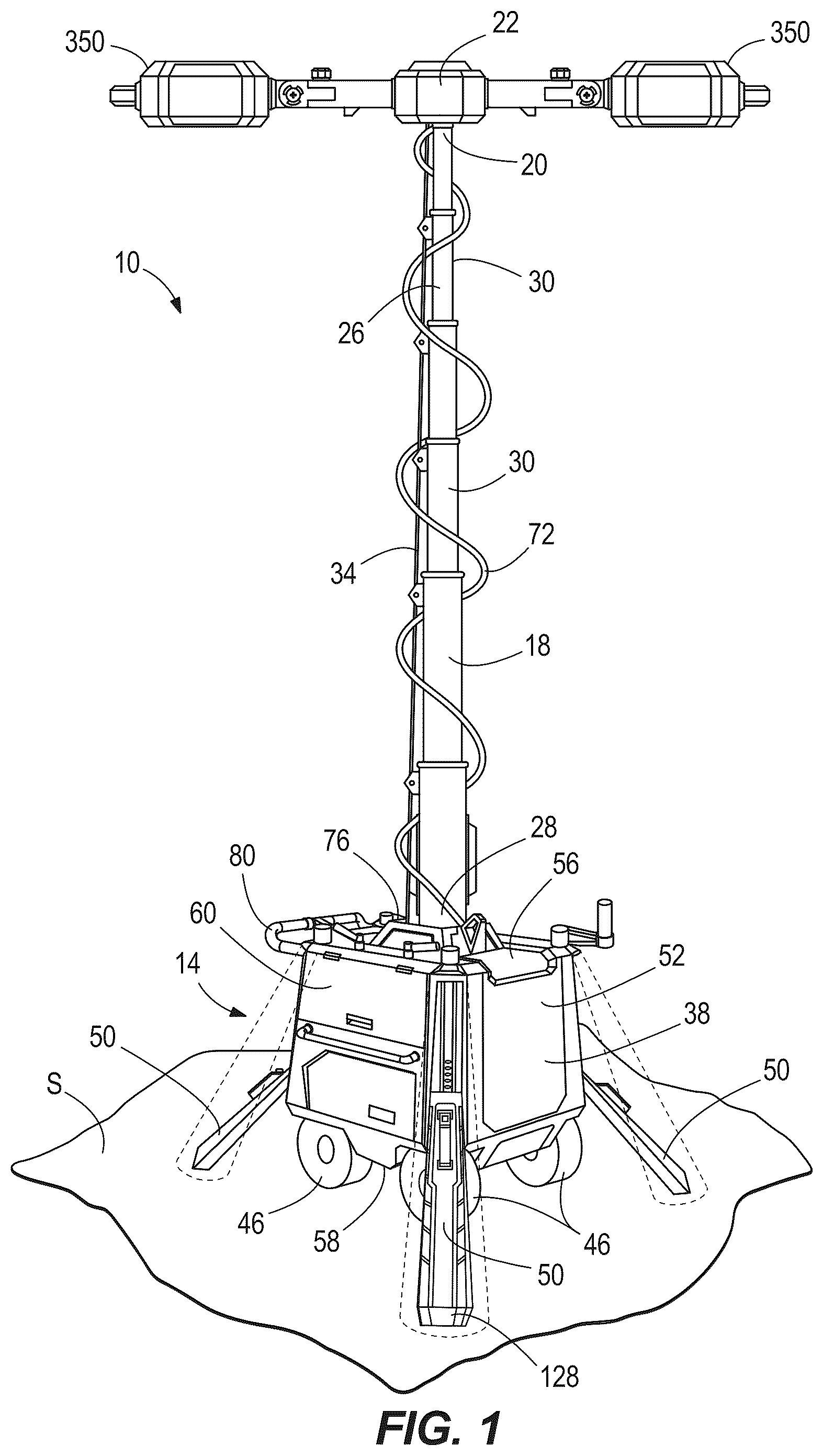 Patent US12460799 — Portable area light — Figure 1