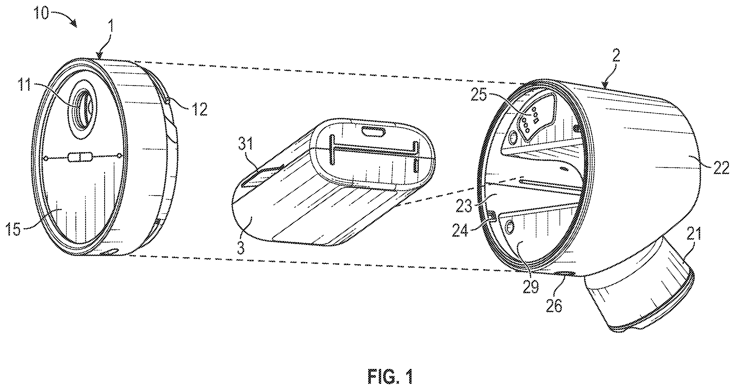 Patent US12460801 — Optical devices and mounting for optical devices — Figure 1