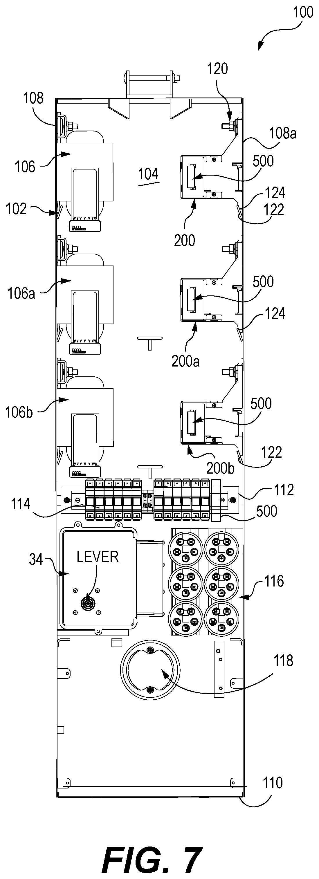Patent US12460802 Figure 4 – Wire keeper, and an electrical component enclosure for retrofitting a lighting system with LED lights