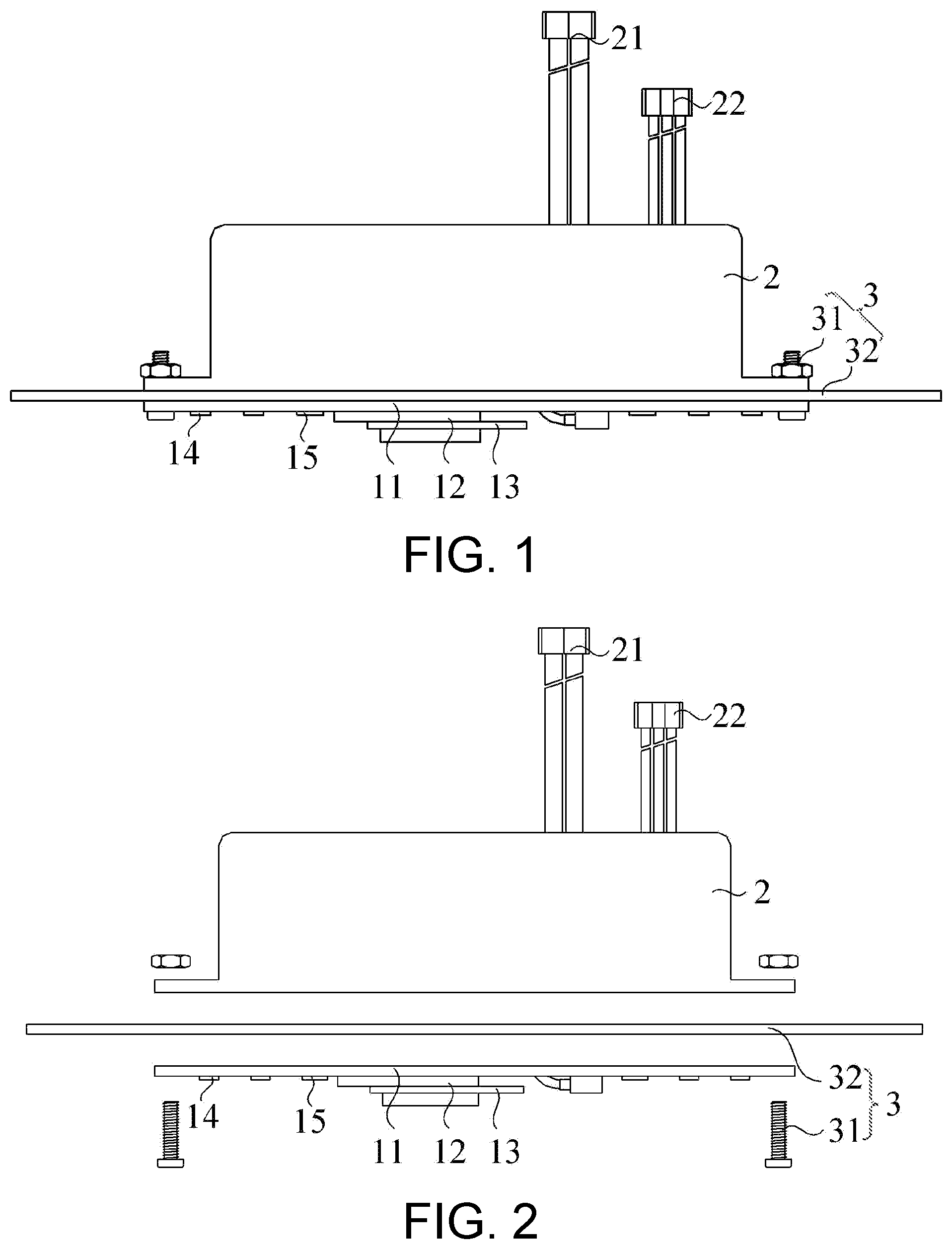 Patent US12460812 Figure 1 – Lighting device and ceiling fan lamp