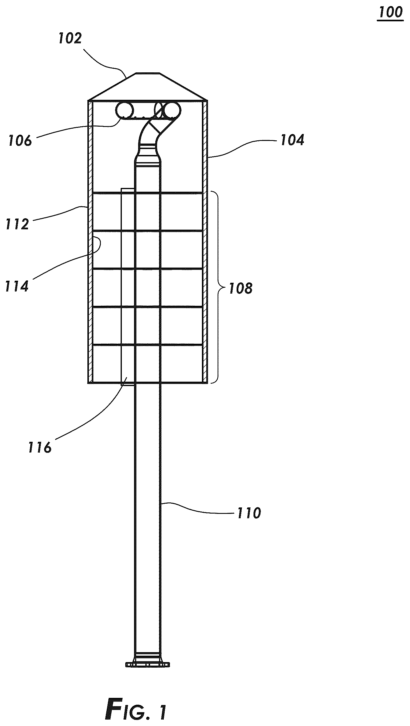 Patent US12460815 — Flame retarding flare tip — Figure 1