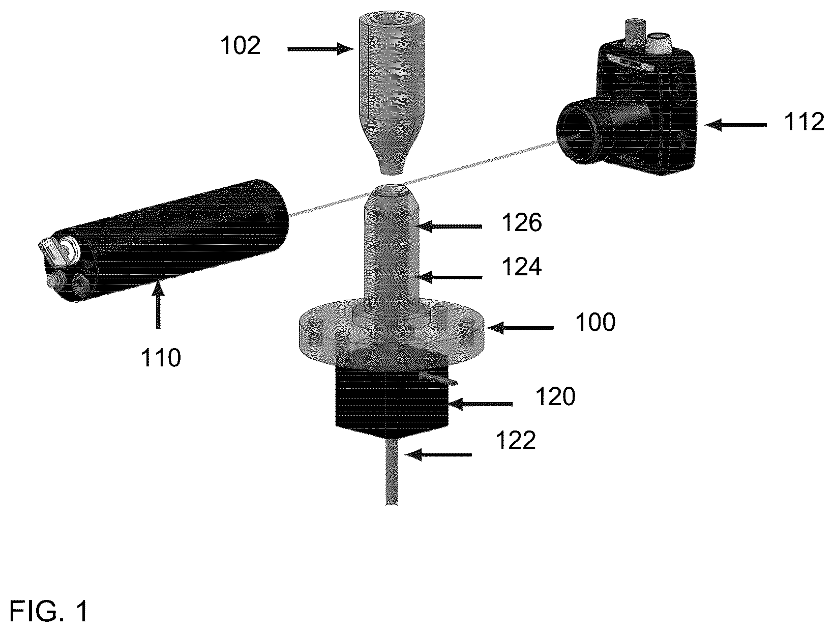 Patent US12460816 — Optical feedback control mechanism for solid reactant strand positioning — Figure 1