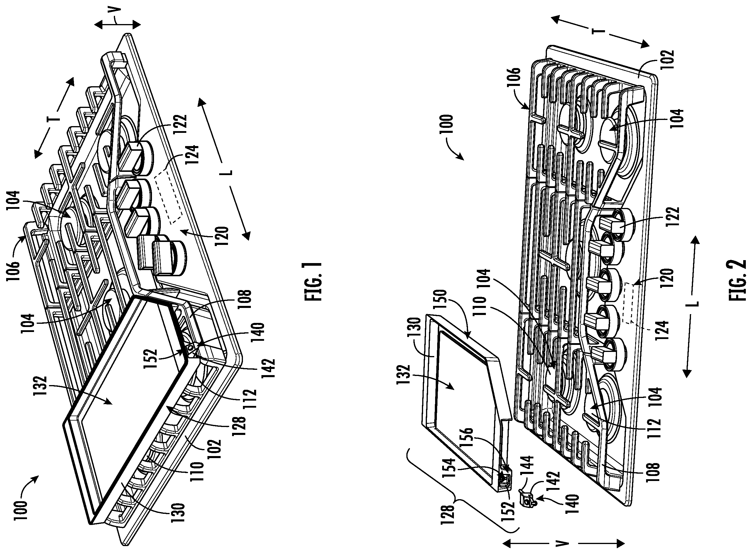 Patent US12460824 — Gas cooktop with griddle assembly including temperature probe for monitoring failure modes — Figure 1