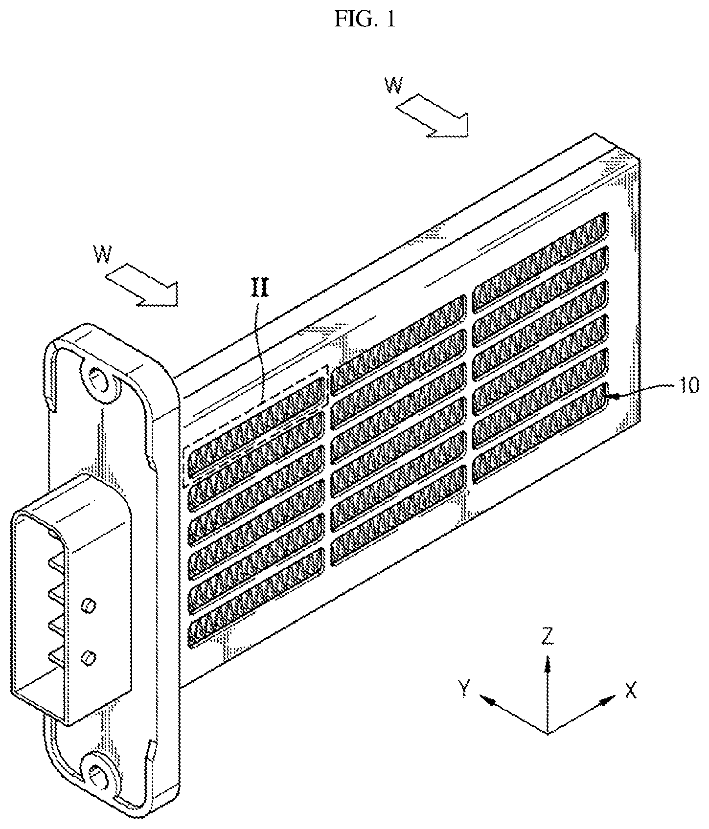 Patent US12460838 — PTC heater — Figure 1
