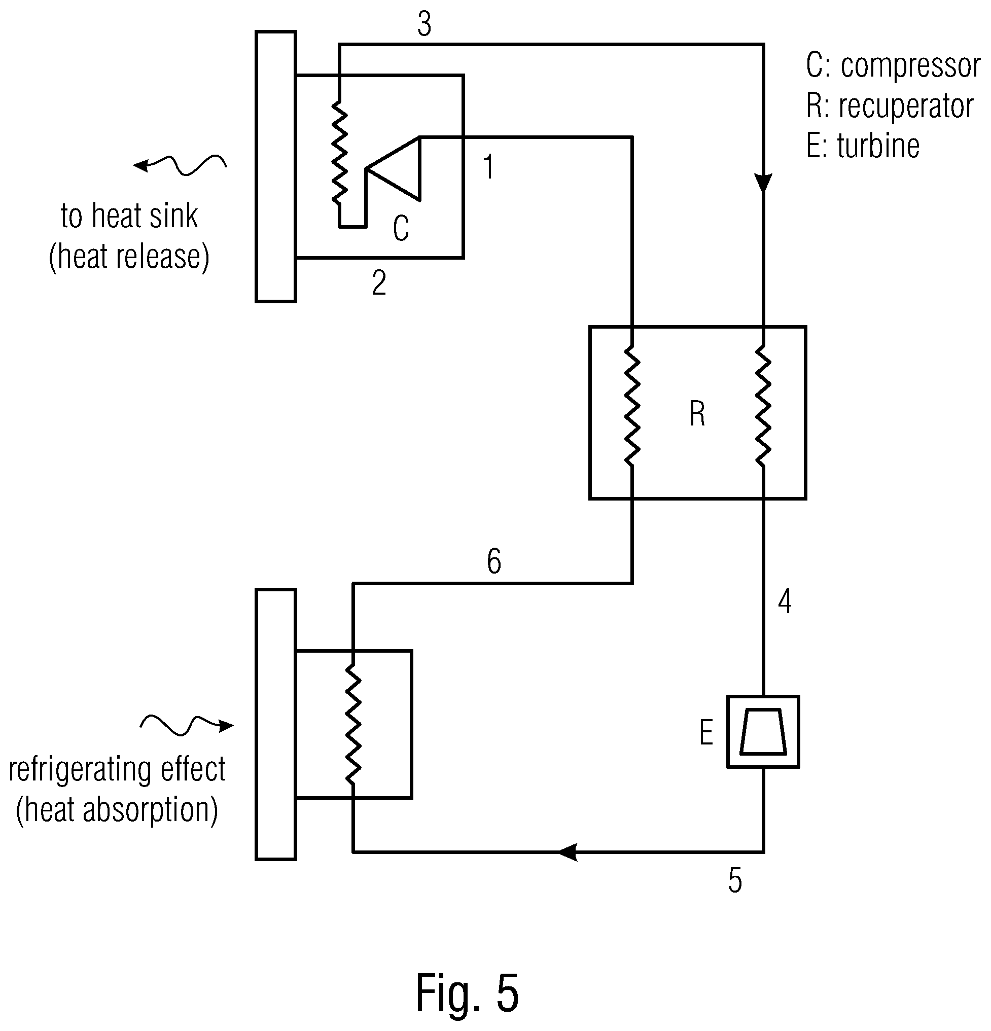 Patent US12460840 Figure 8 – Gas refrigerating machine, method for operating a gas refrigerating machine and method for manufacturing a gas refrigerating machine having a housing
