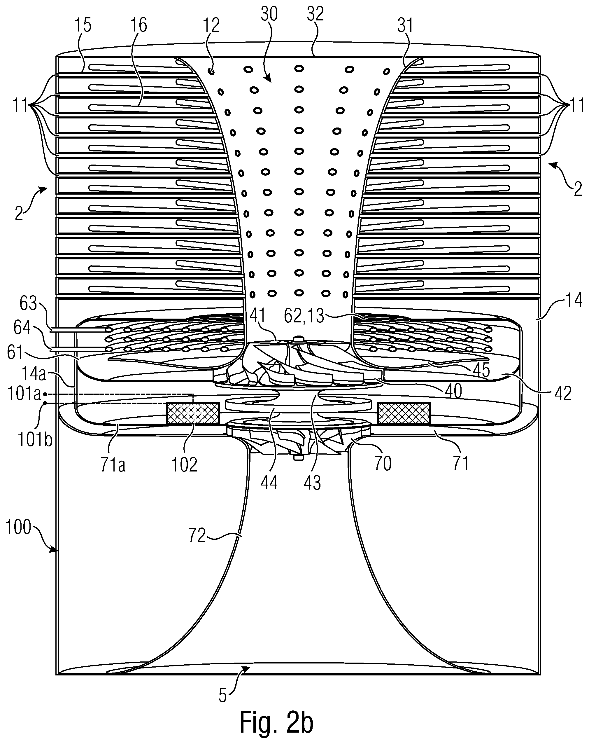 Patent US12460841 Figure 3 – Gas refrigerating machine, method for operating a gas refrigerating machine and method for manufacturing a gas refrigerating machine having a rotationally symmetrical design