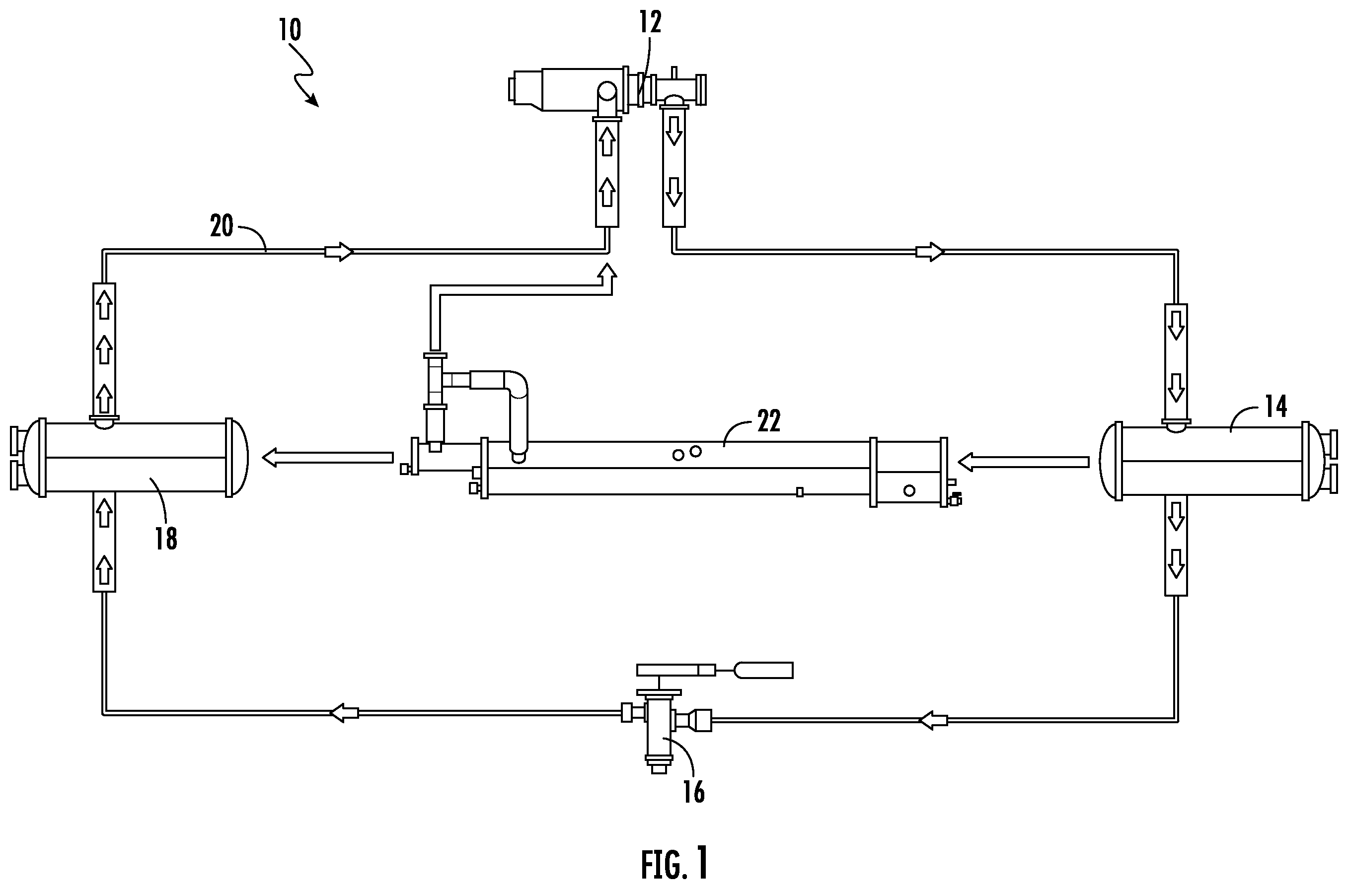 Patent US12460846 — Multi-level oil vaporizer for refrigeration system — Figure 1