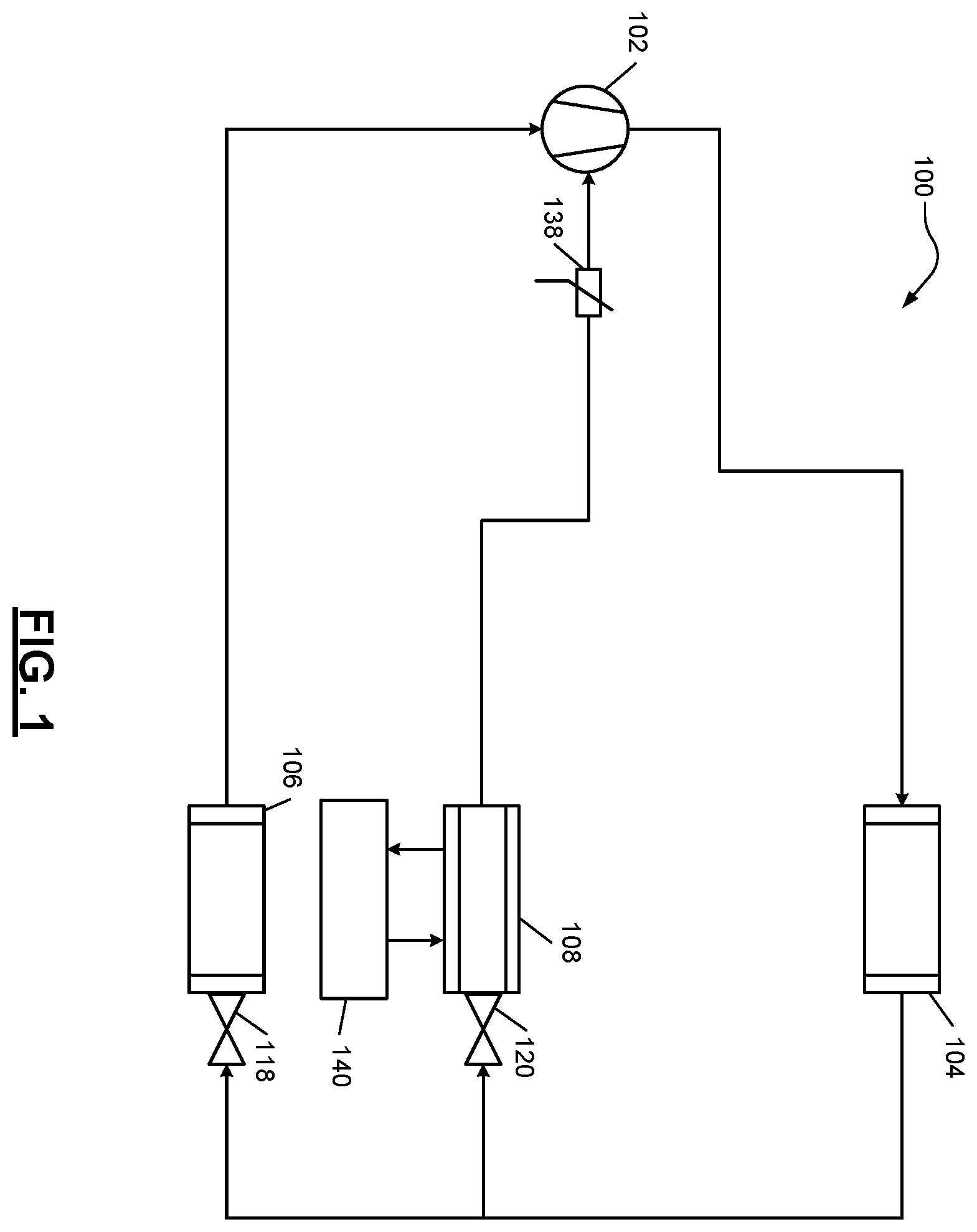 Patent US12460850 Figure 1 – Vapor injection refrigerant systems