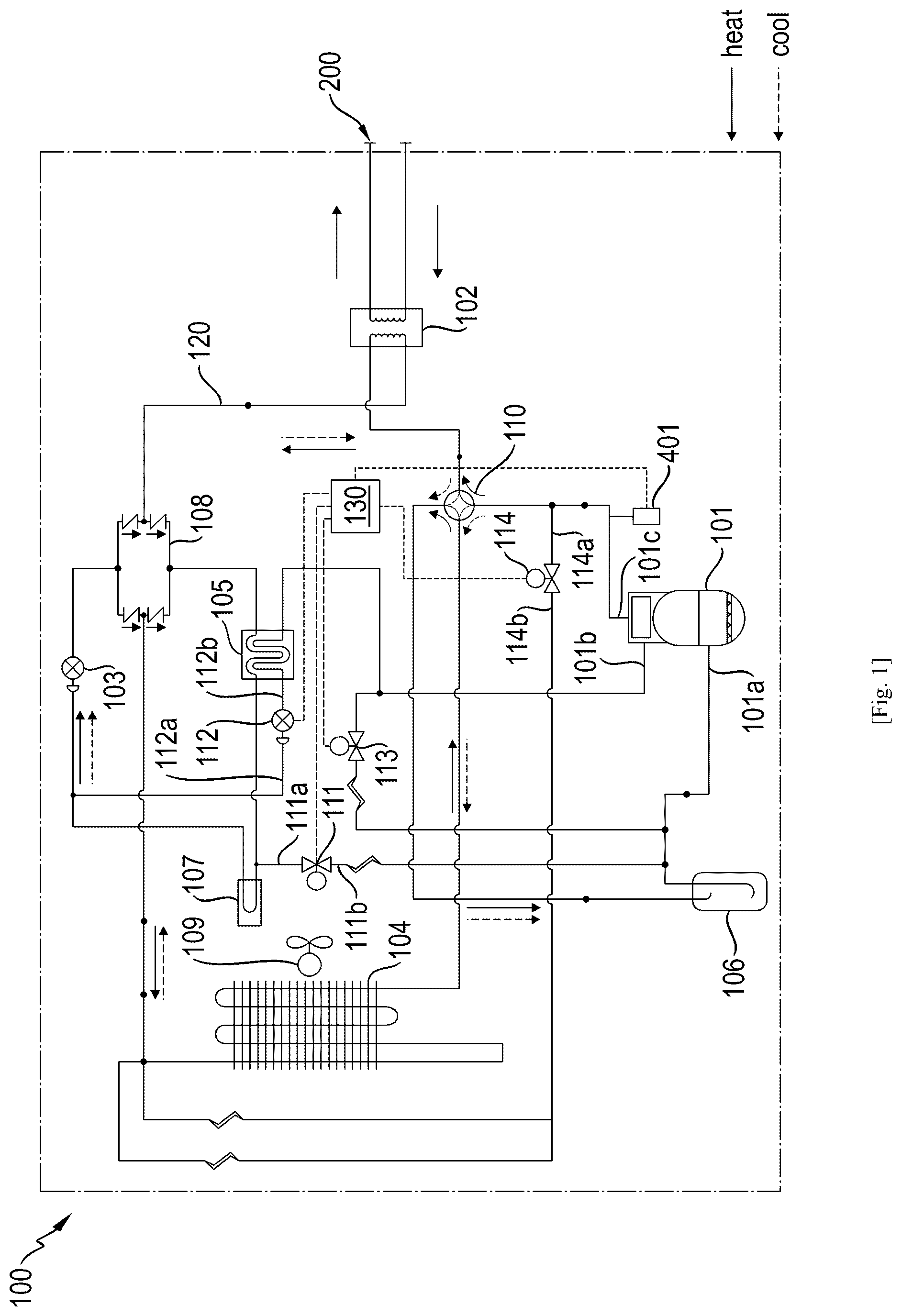 Patent US12460852 — Heat pump — Figure 1