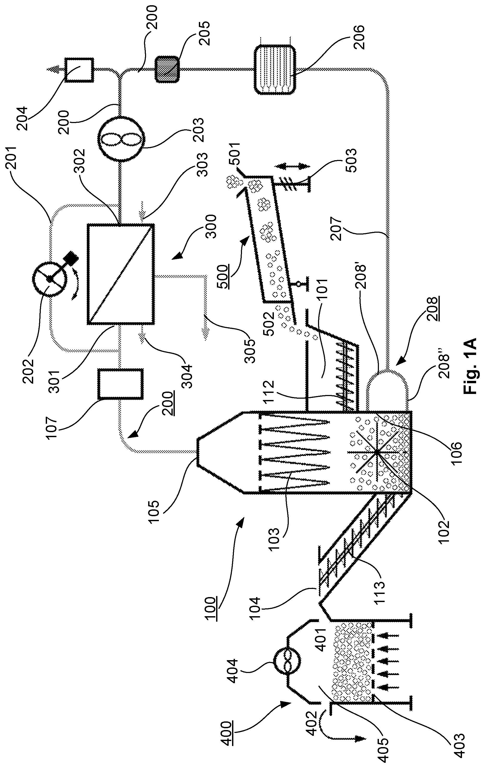 Patent US12460864 — Modular system and process of drying solids and liquid-solid mixtures — Figure 1