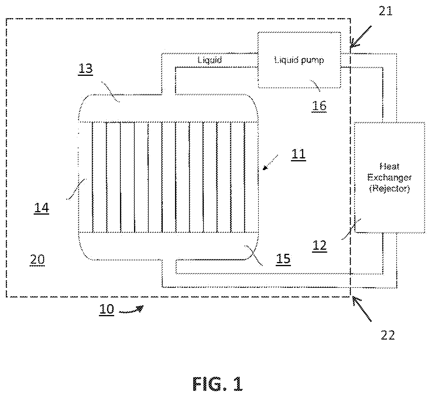 Patent US12460878 — Fluid heat exchange systems — Figure 1