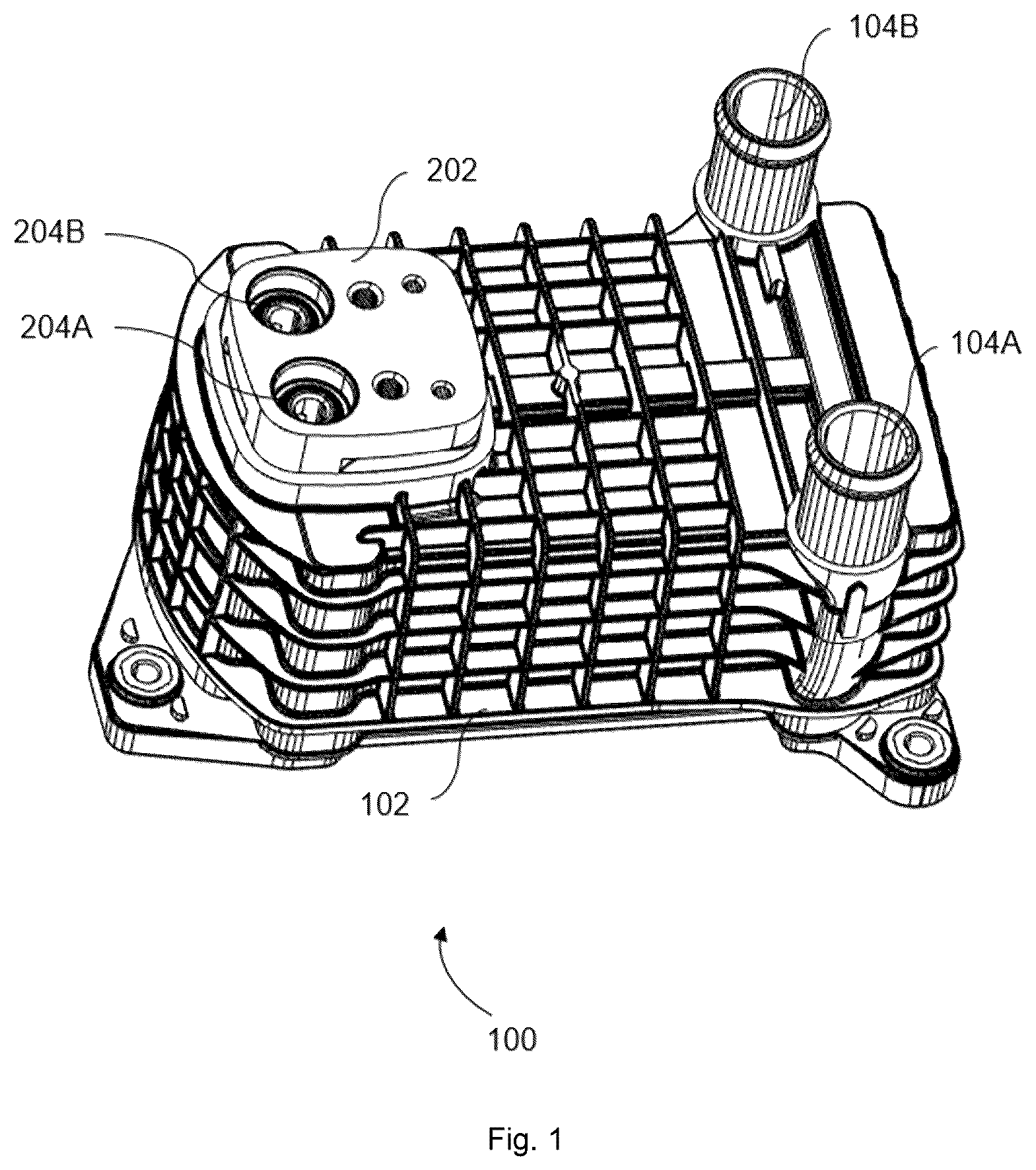 Patent US12460879 Figure 1 – Heat exchanger