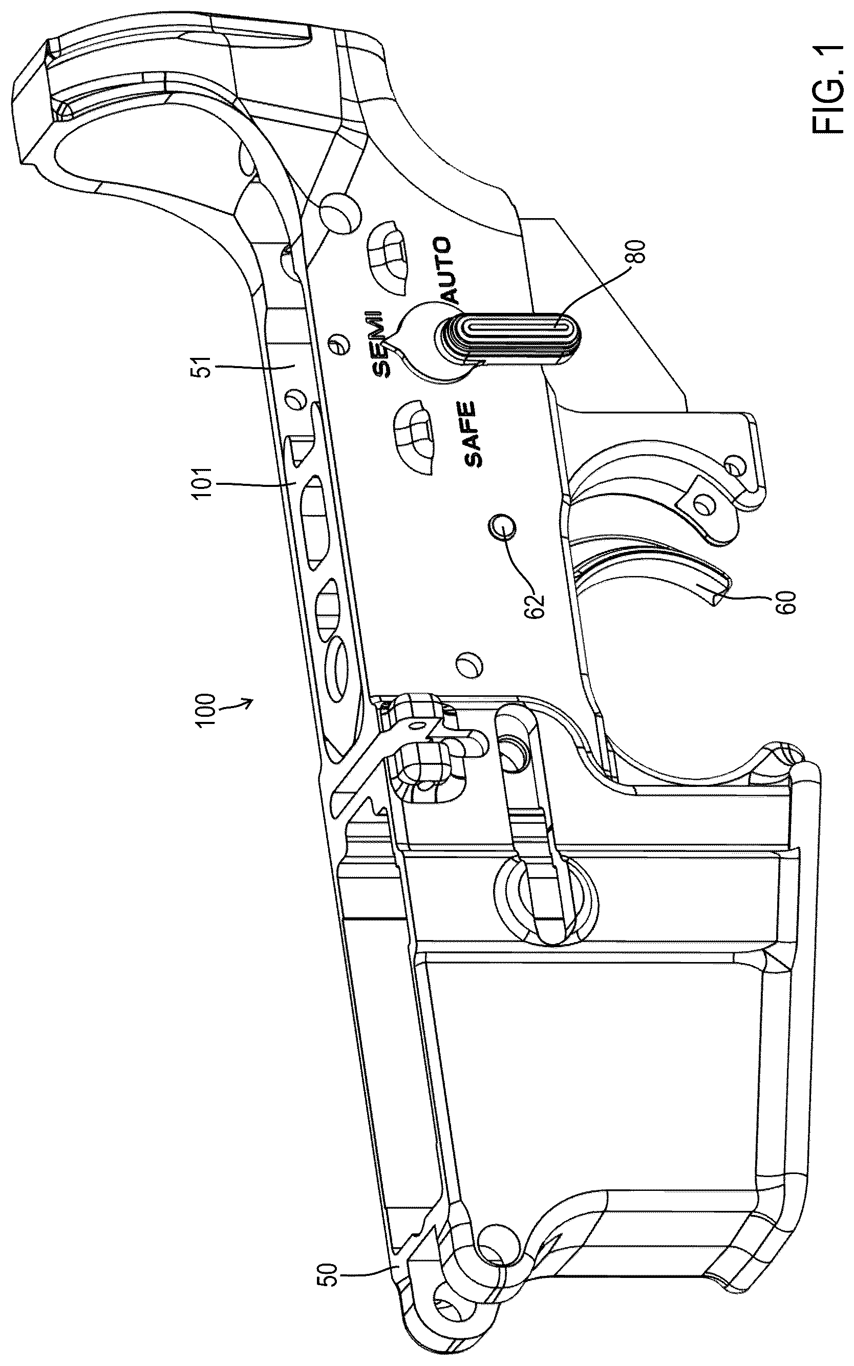 Patent US12460890 — Simulated trigger assemblies — Figure 1