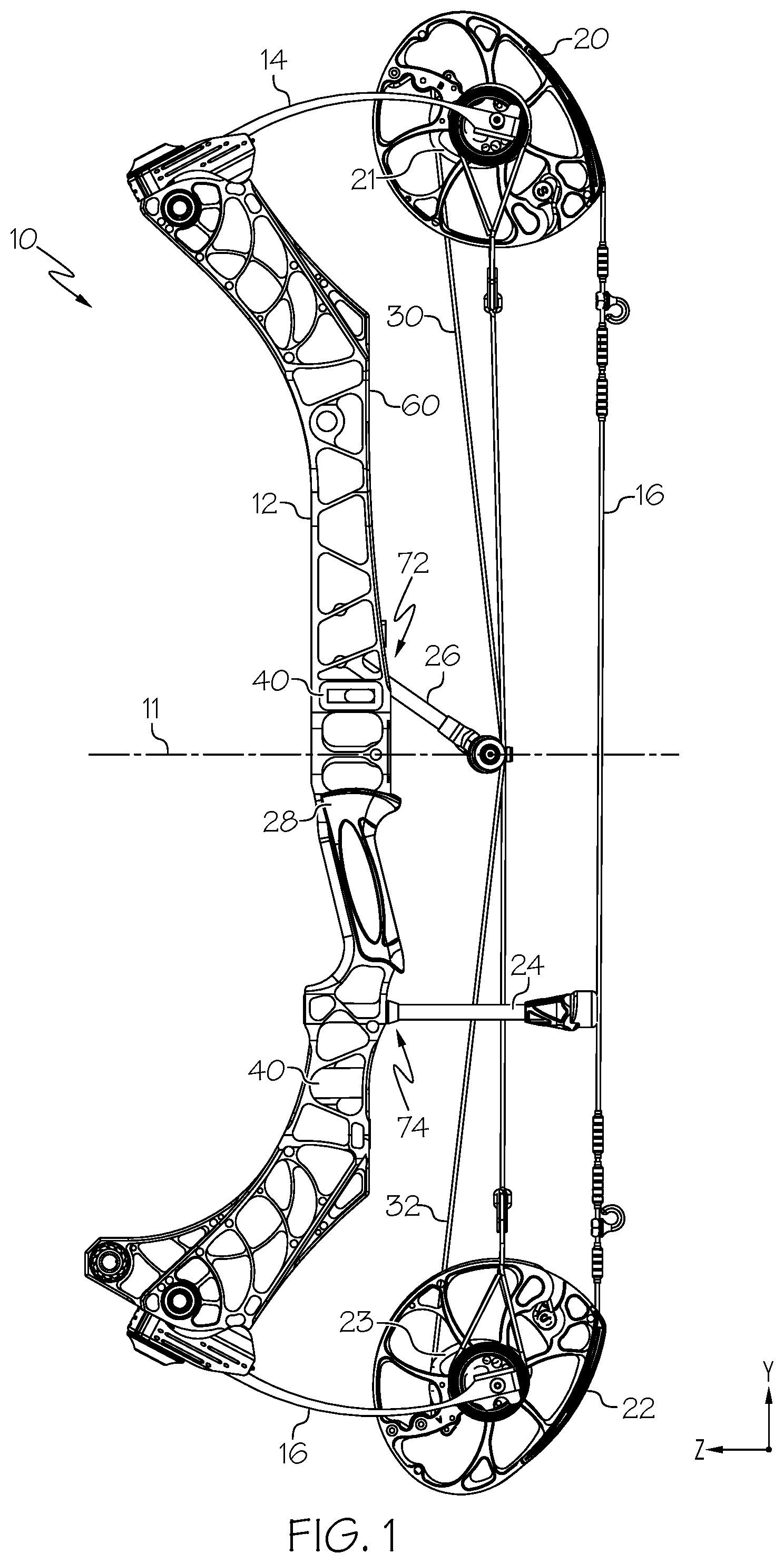 Patent US12460897 — Archery bow with conditional data analysis — Figure 1