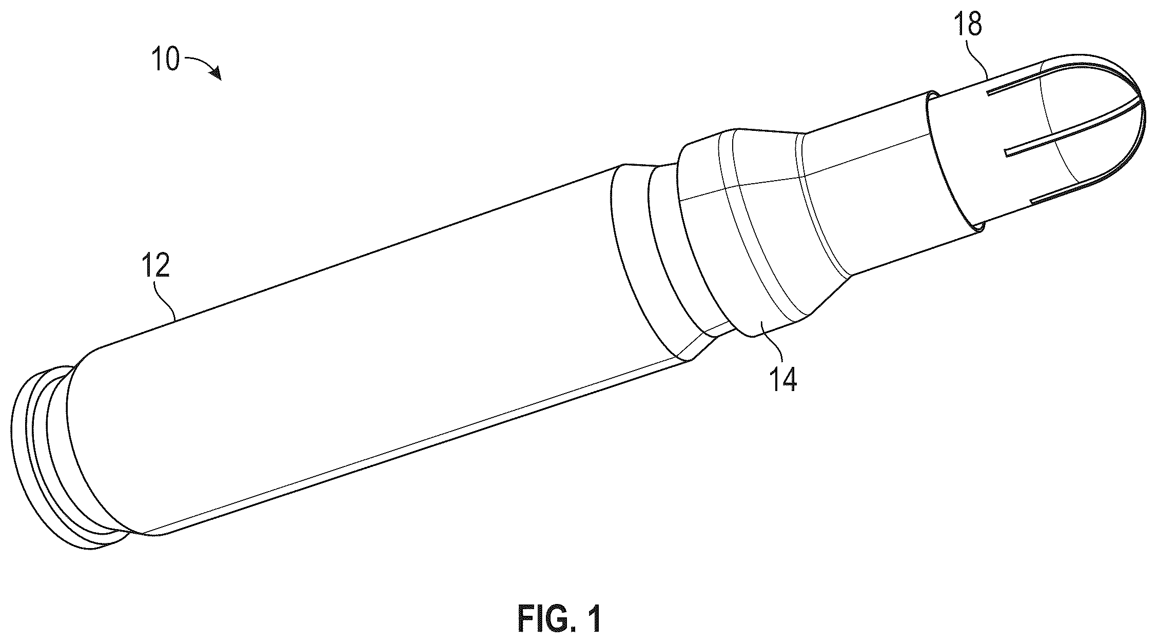 Patent US12460910 Figure 1 – Reduced energy marking cartridges providing a multi-phase firing cycle