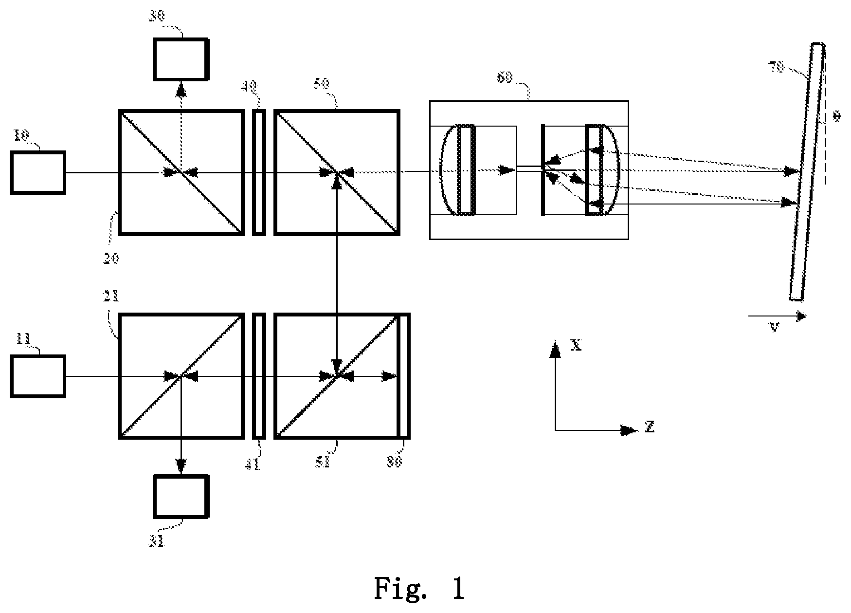 Patent US12460917 — Interferometer displacement measurement system and method — Figure 1