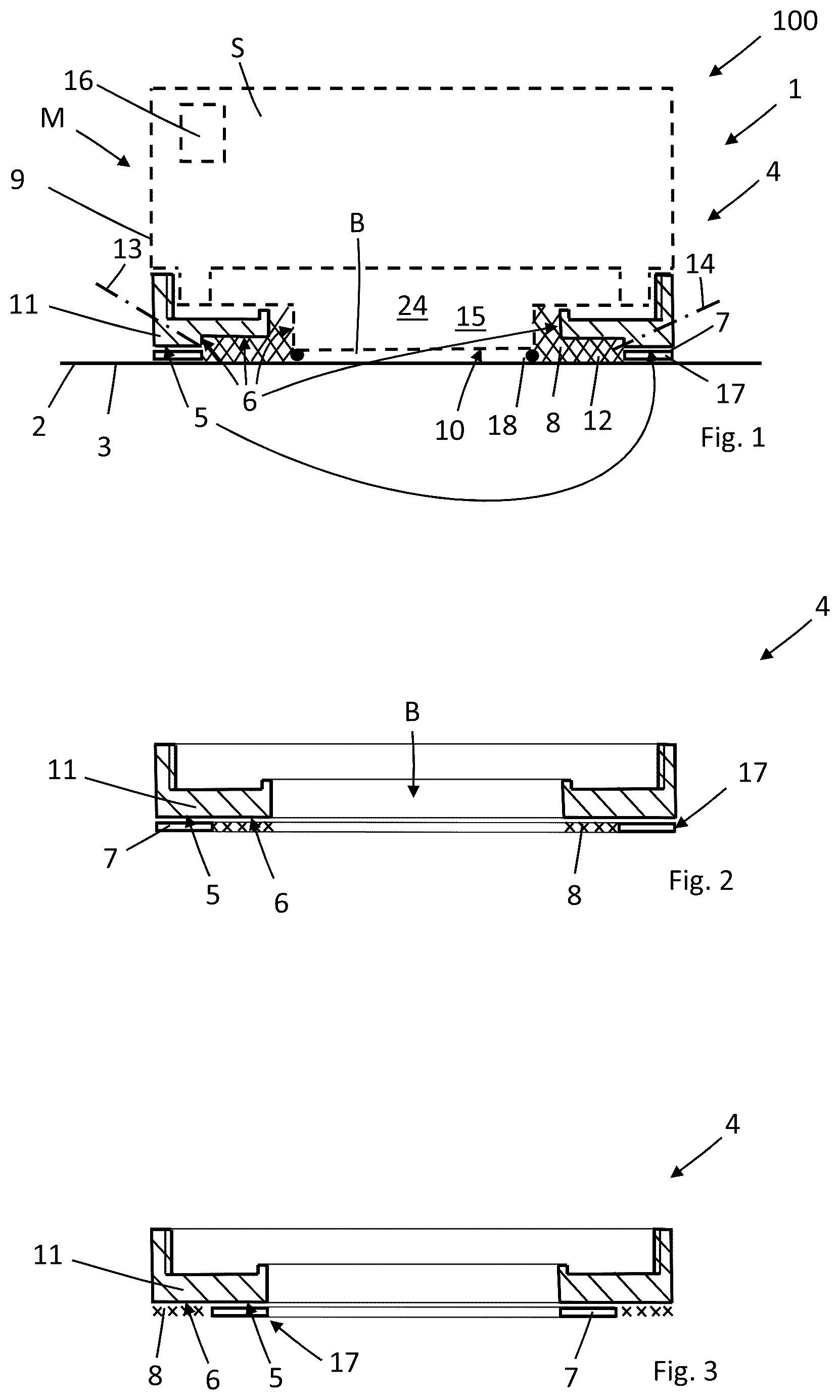 Patent US12460960 — Measuring device, attachment system, measuring assembly and method — Figure 1