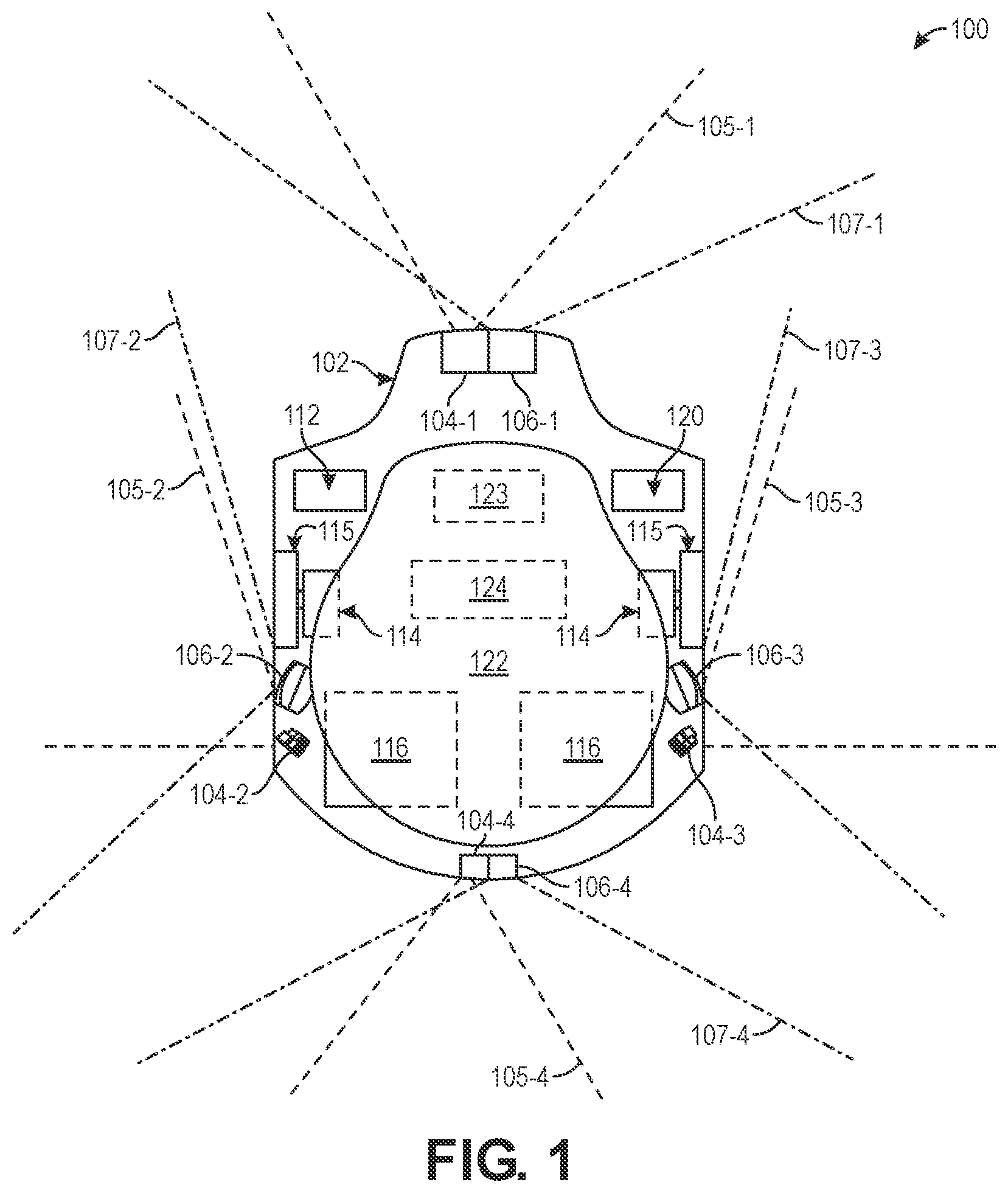 Patent US12460995 — Systems and methods to test perception and safety responses of autonomous mobile robots — Figure 1