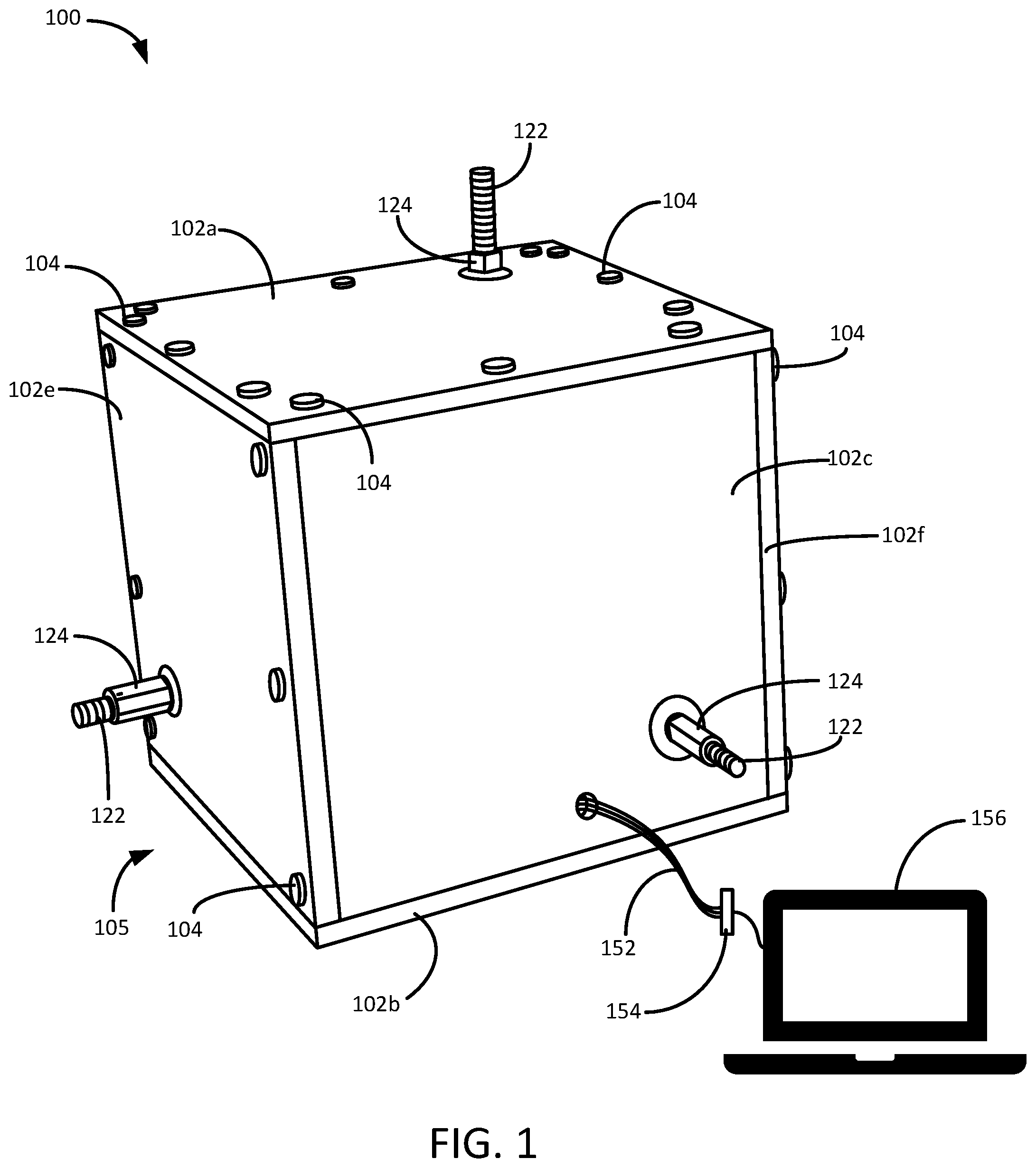 Patent US12460998 — Apparatus and method for applying tensile force to samples — Figure 1