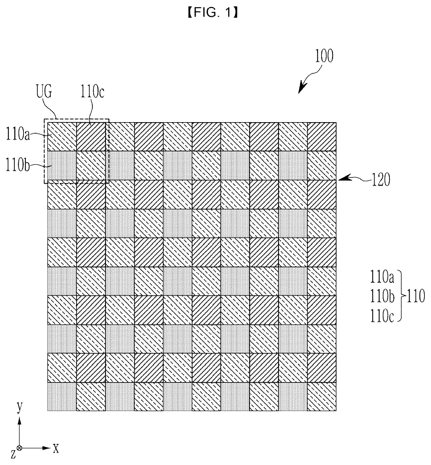 Patent US12468076 — Color filter array, image sensor, camera and electronic device — Figure 1
