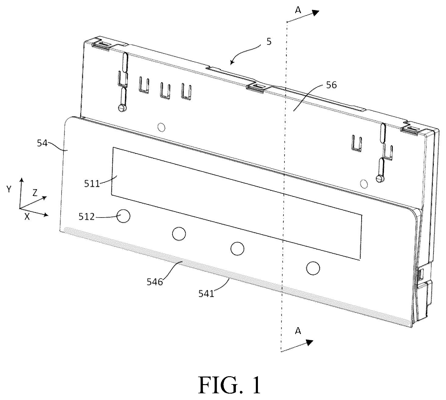 Patent US12468085 Figure 1 – Display unit and household appliance having a display unit