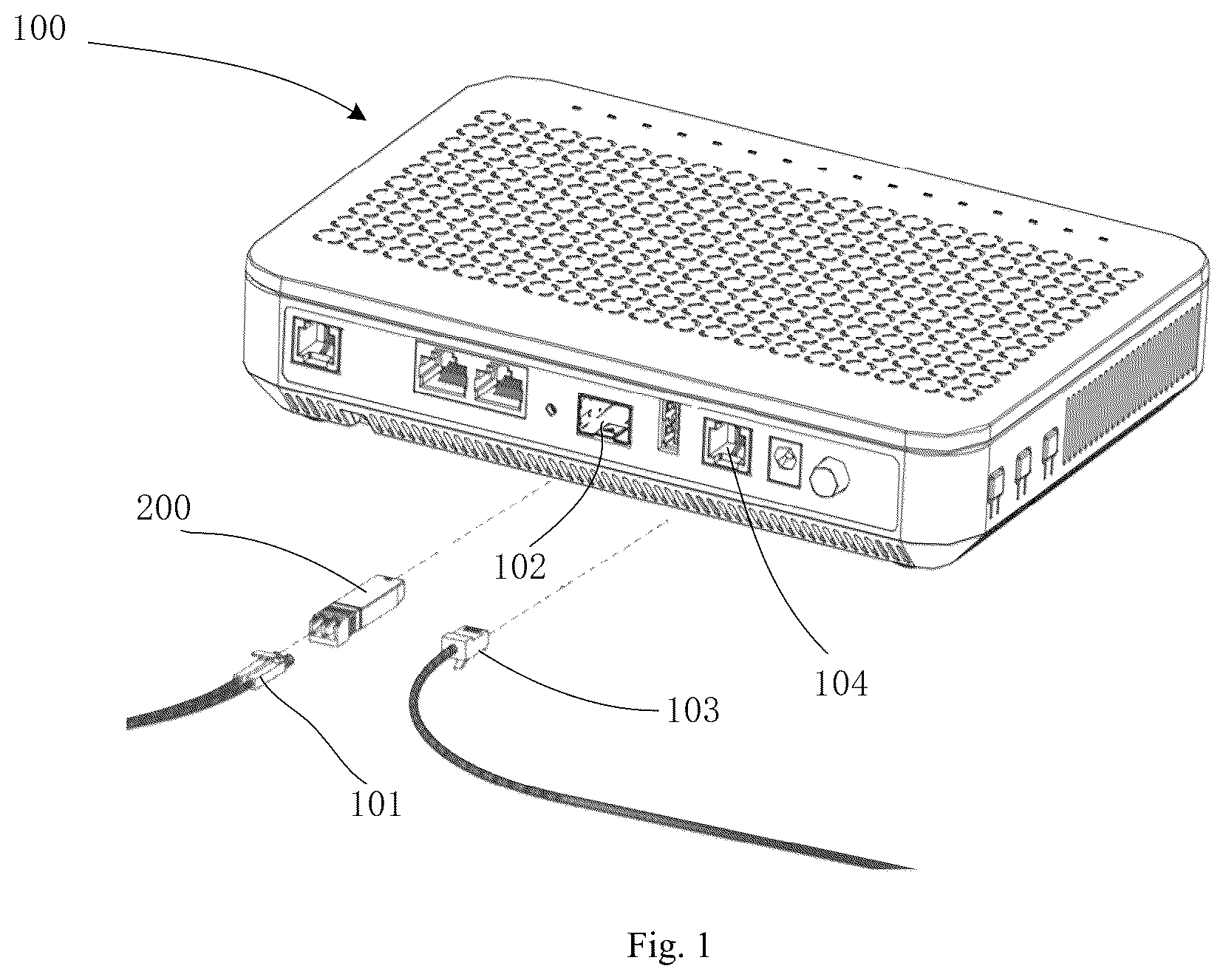 Patent US12468102 Figure 1 – Optical module