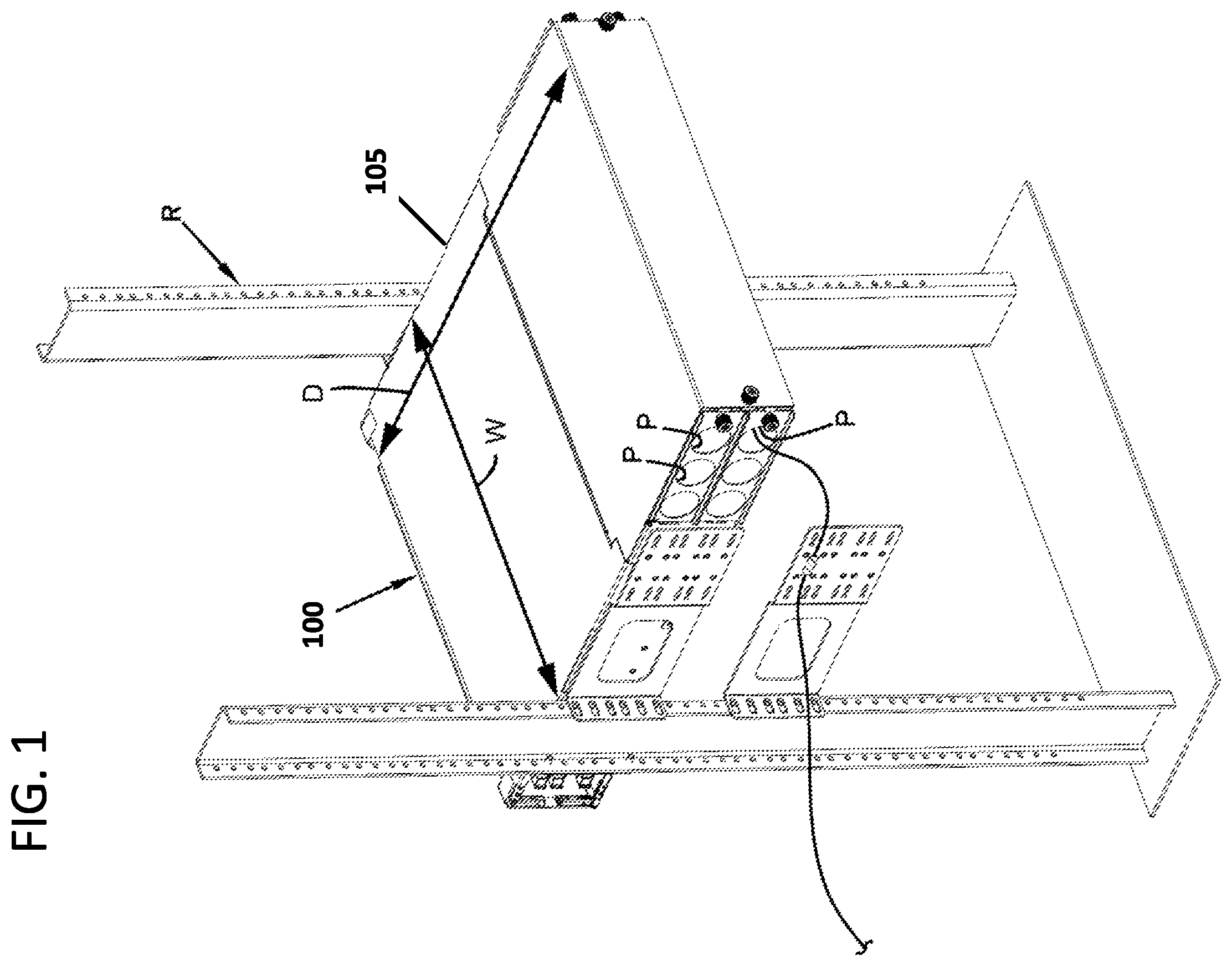 Patent US12468107 — Communications panel system — Figure 1