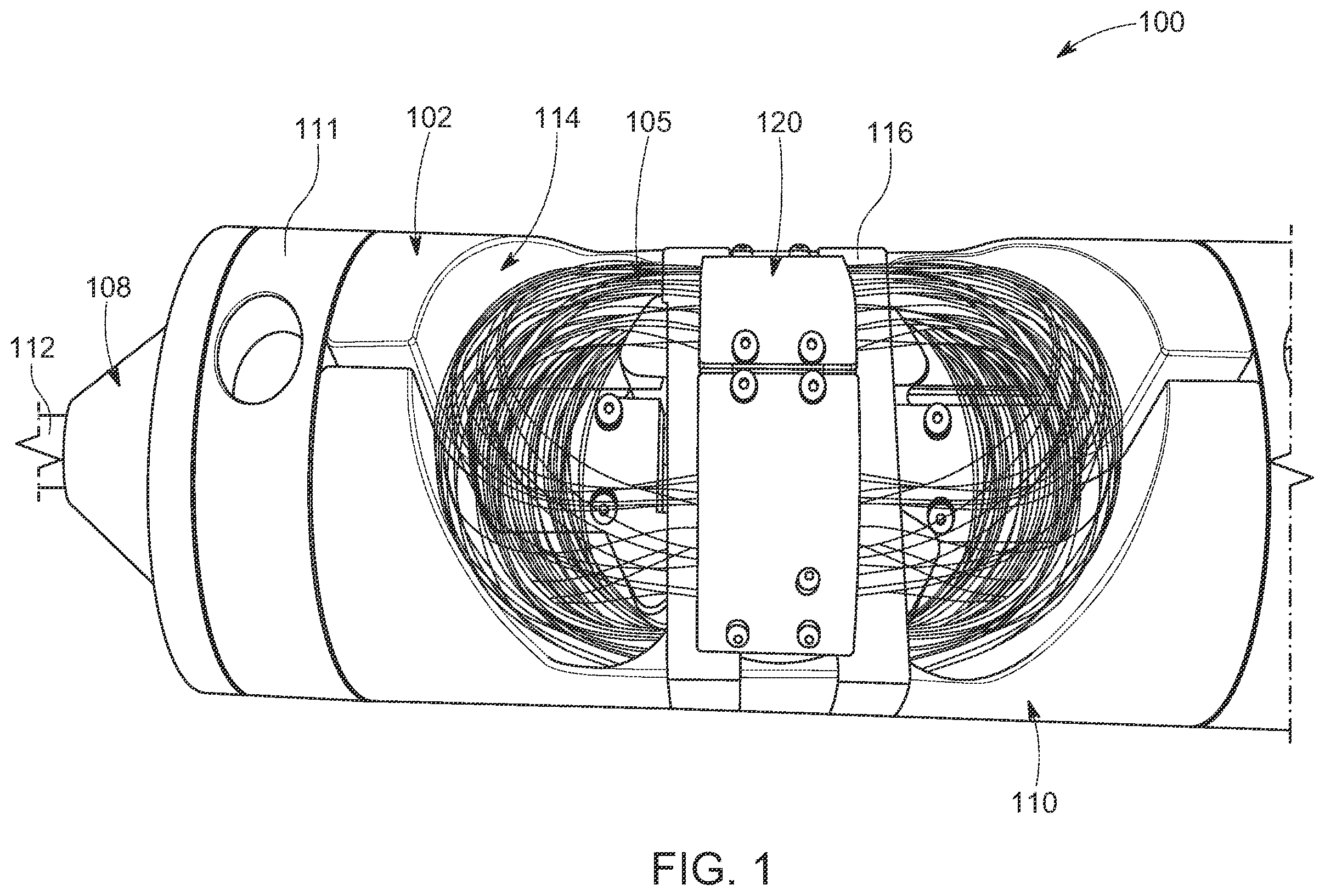 Patent US12468108 — Dual tail shape compensation filter in submarine cable joint — Figure 1