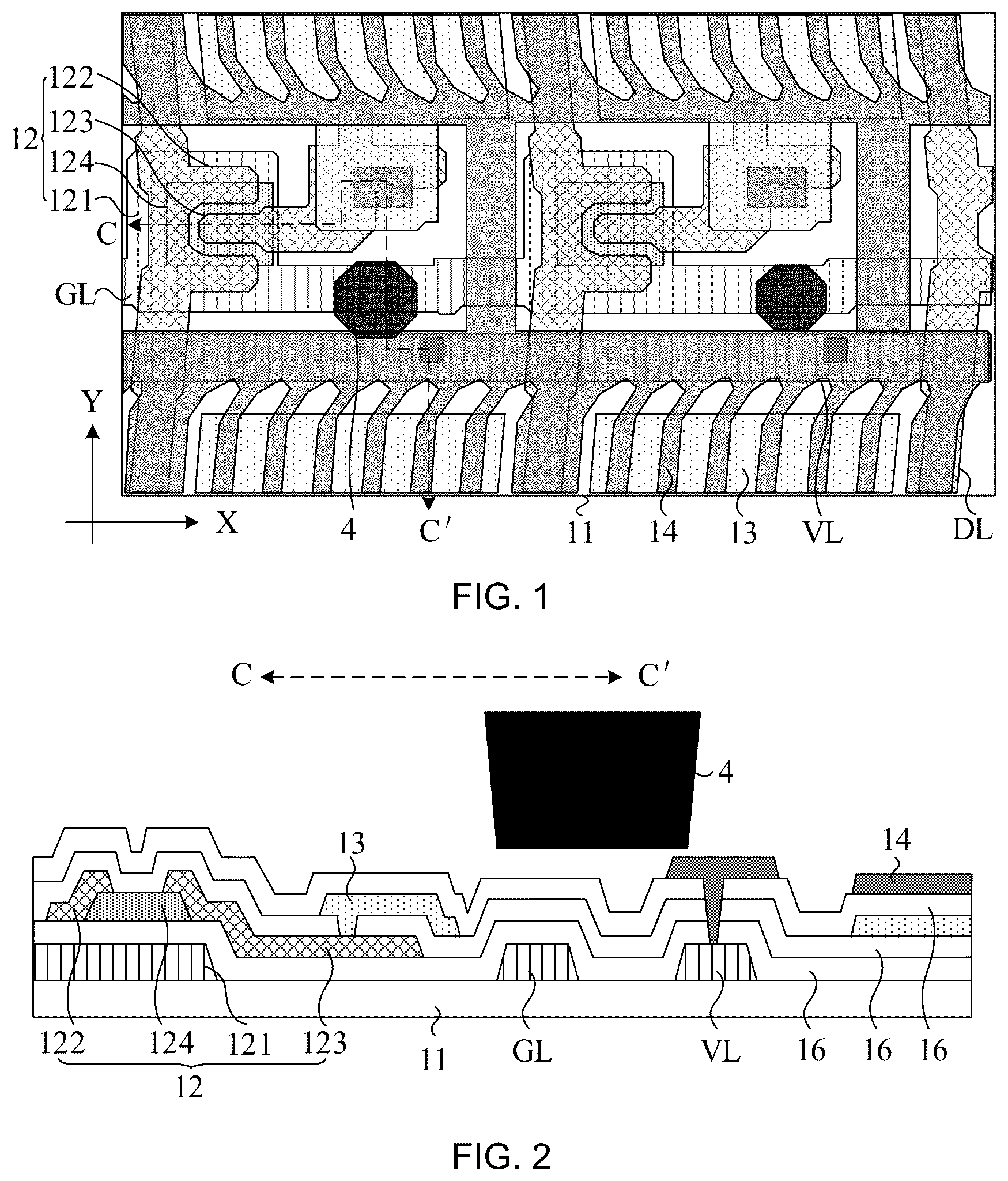 Patent US12468196 — Array substrate and display panel — Figure 1