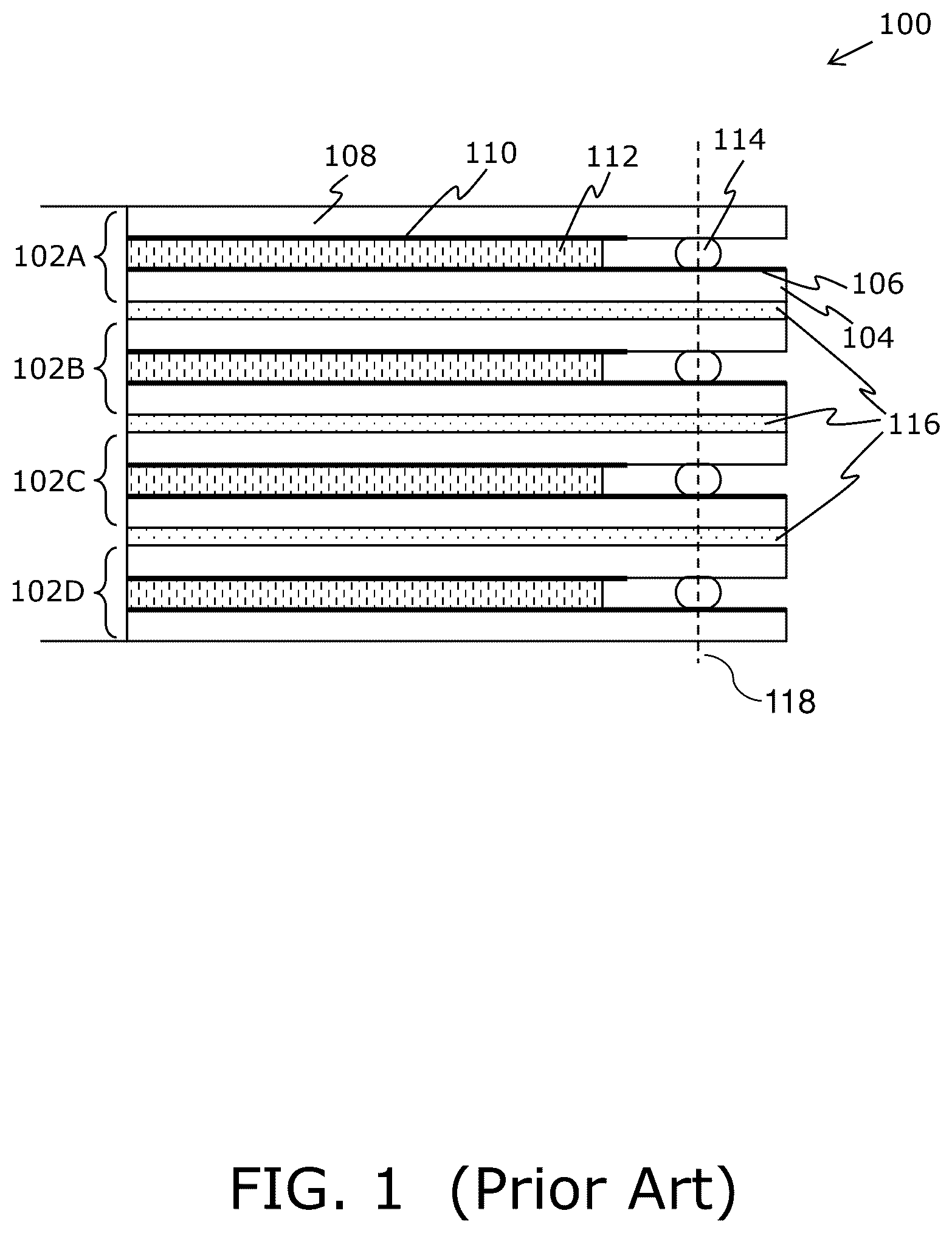 Patent US12468197 Figure 1 – Using electrically-conductive adhesive material for providing connections to electrodes