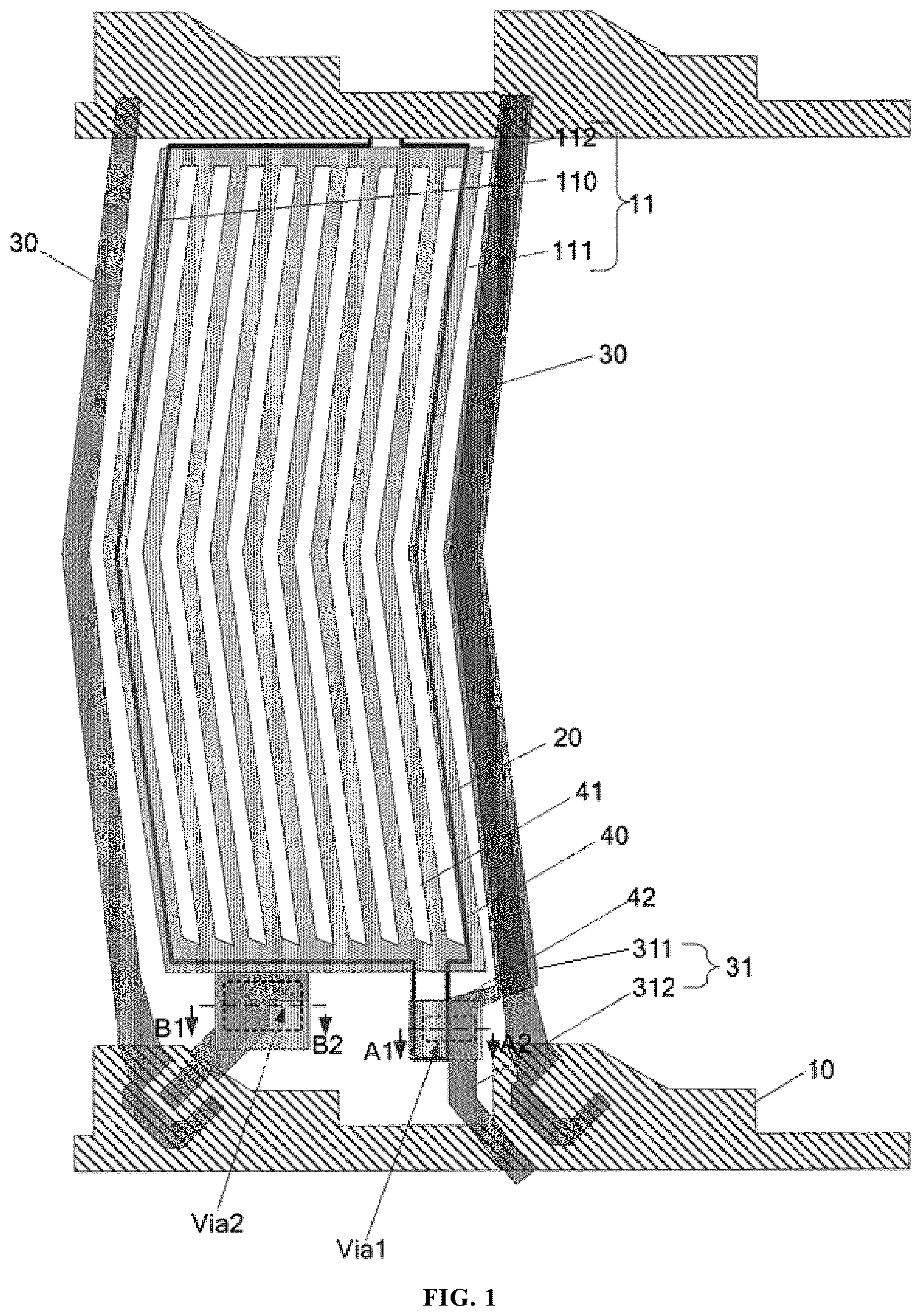Patent US12468201 — Array substrate and display apparatus — Figure 1
