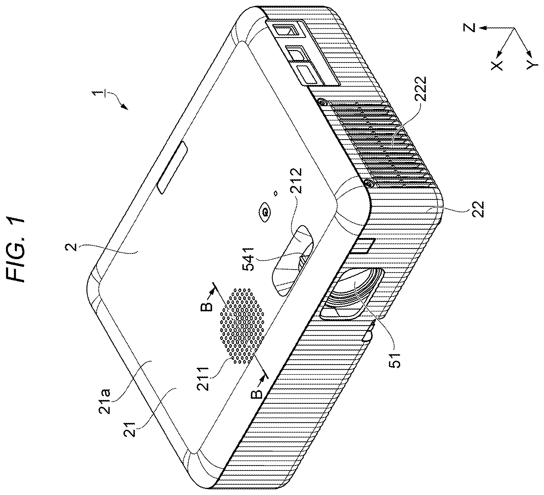 Patent US12468214 — Projector — Figure 1