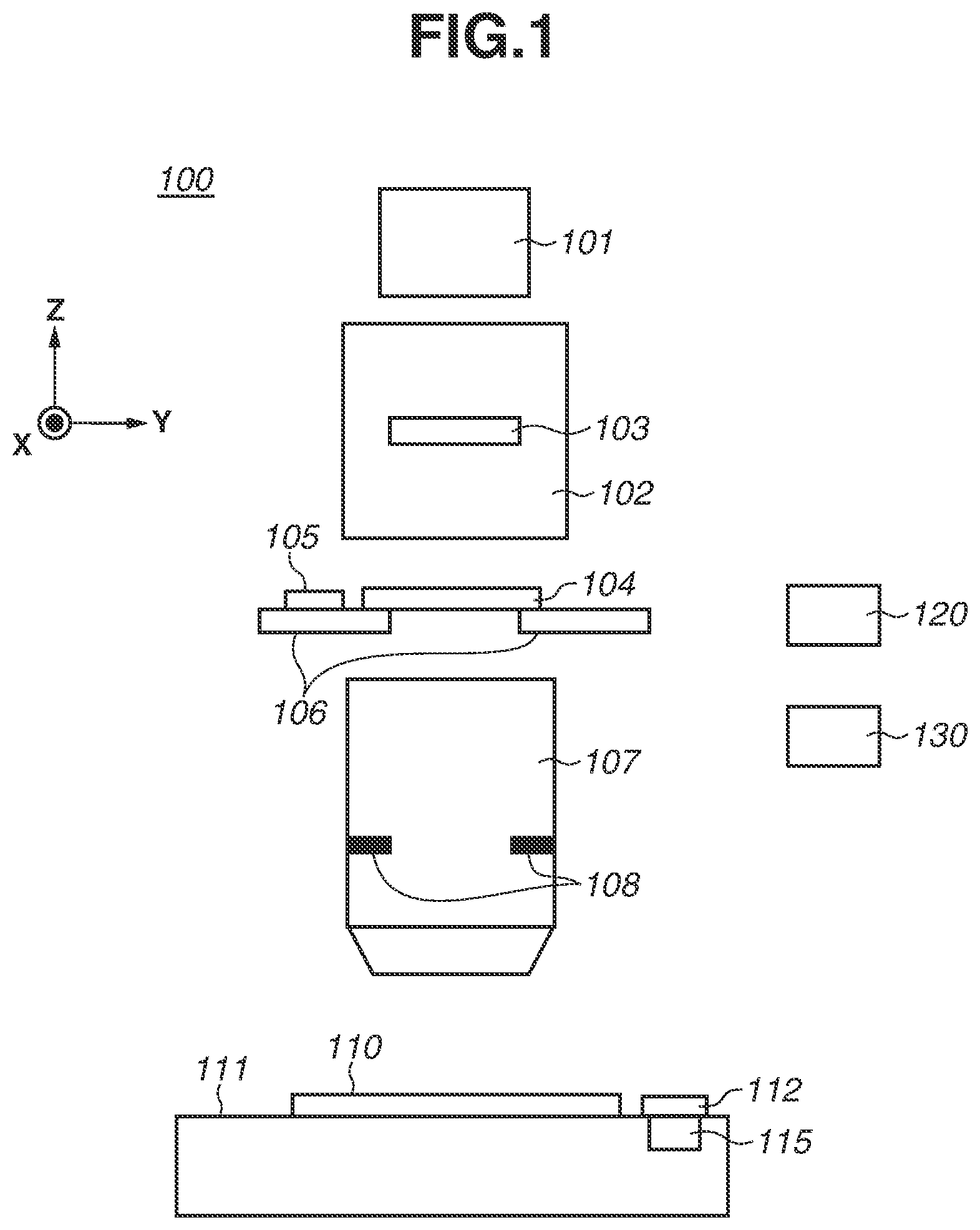 Patent US12468229 — Exposure method, exposure apparatus, and method for manufacturing article — Figure 1