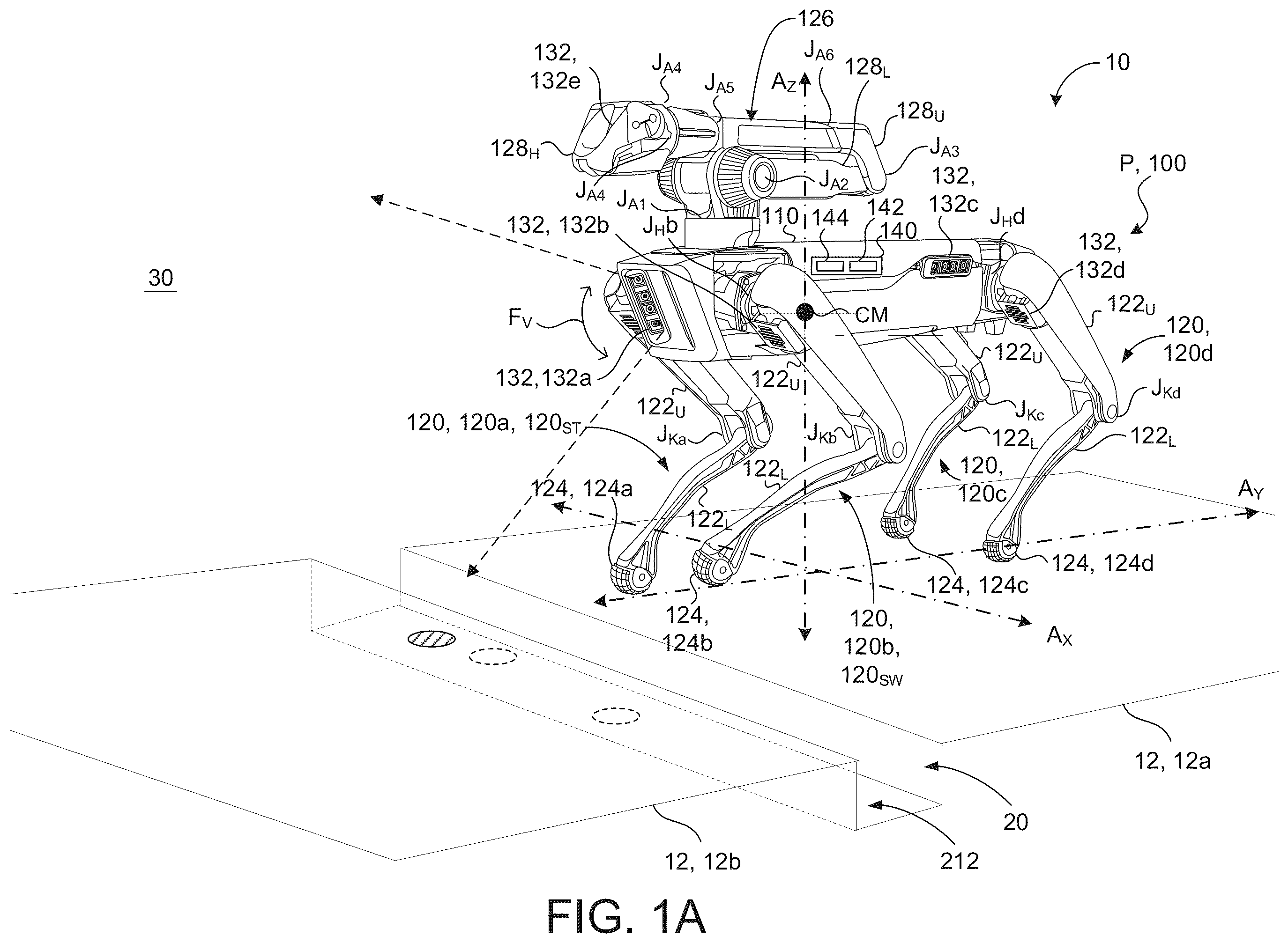Patent US12468300 — Detecting negative obstacles — Figure 1