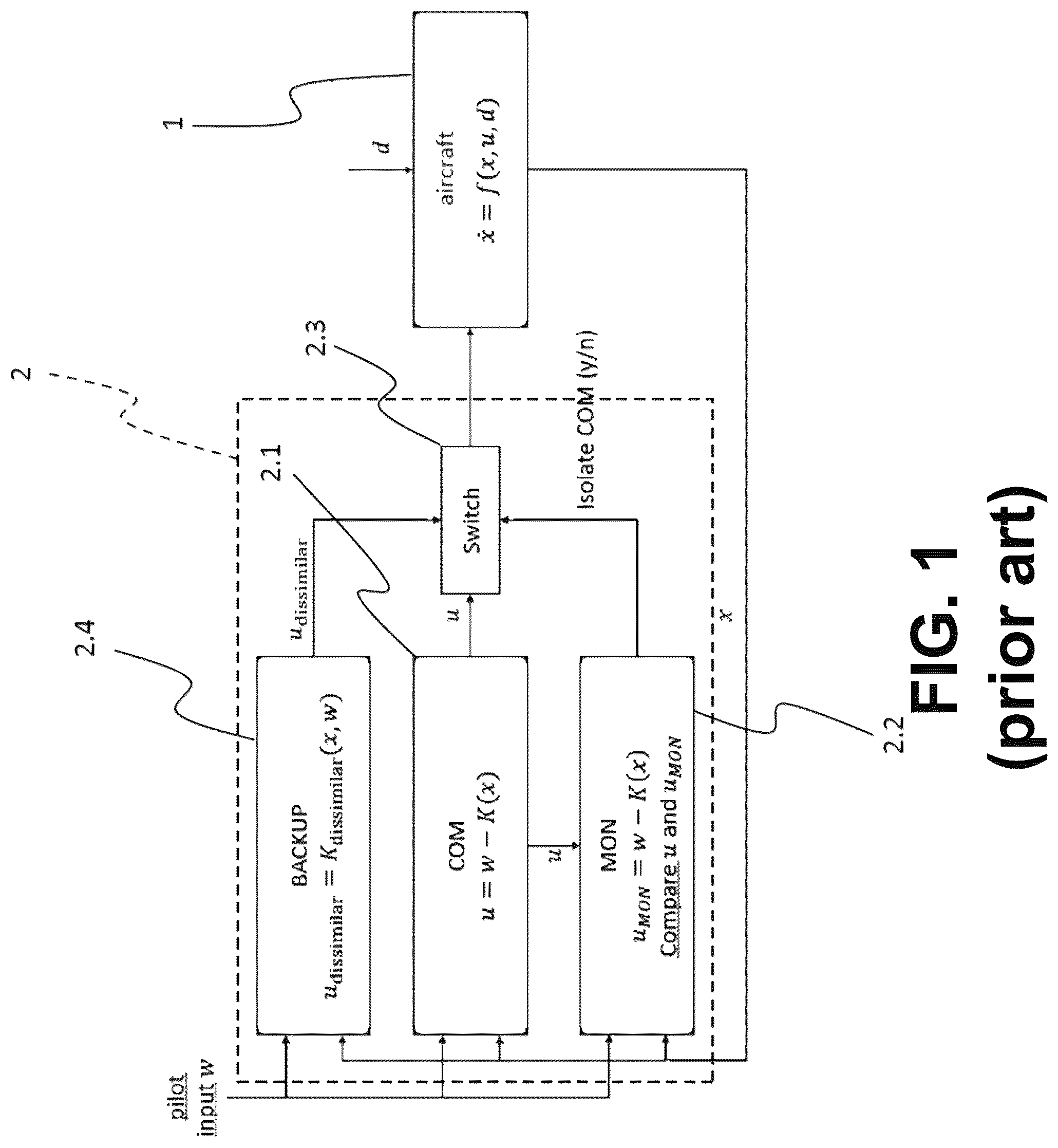 Patent US12468312 — Aircraft and method for flight control of an aircraft during flight — Figure 1
