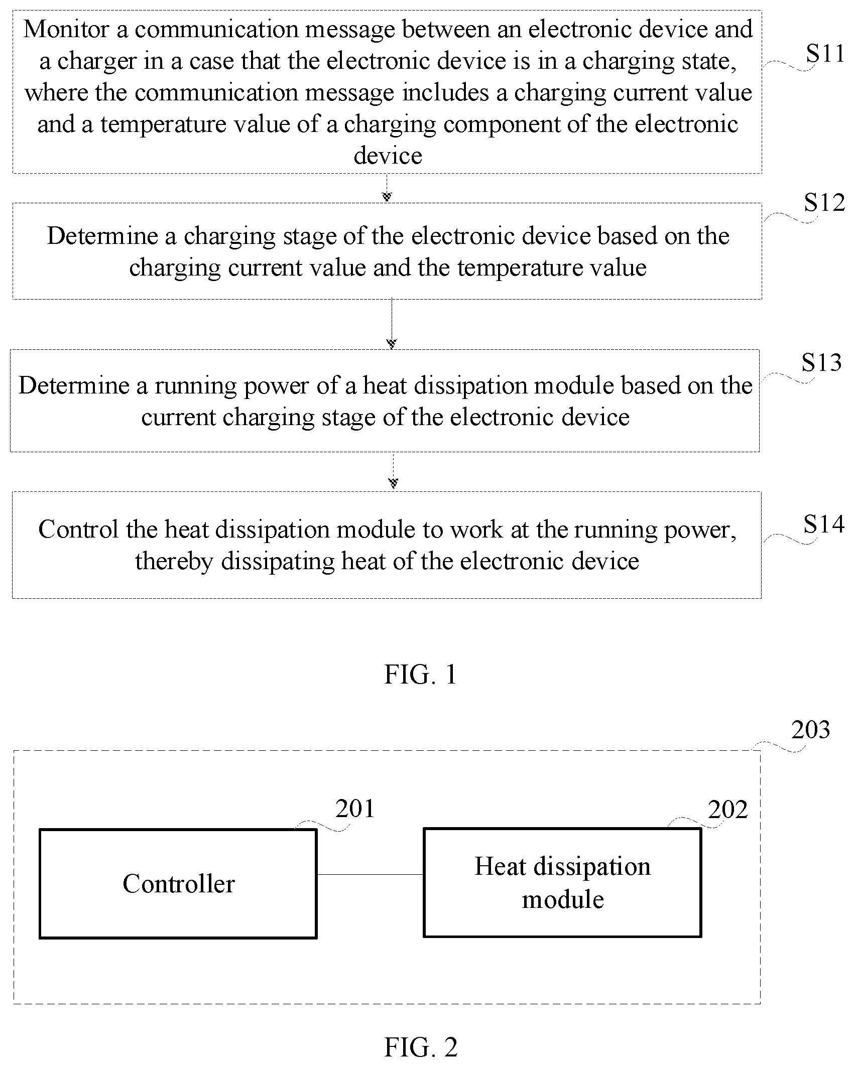 Patent US12468322 — Heat dissipation method and apparatus for electronic device, and storage medium — Figure 1