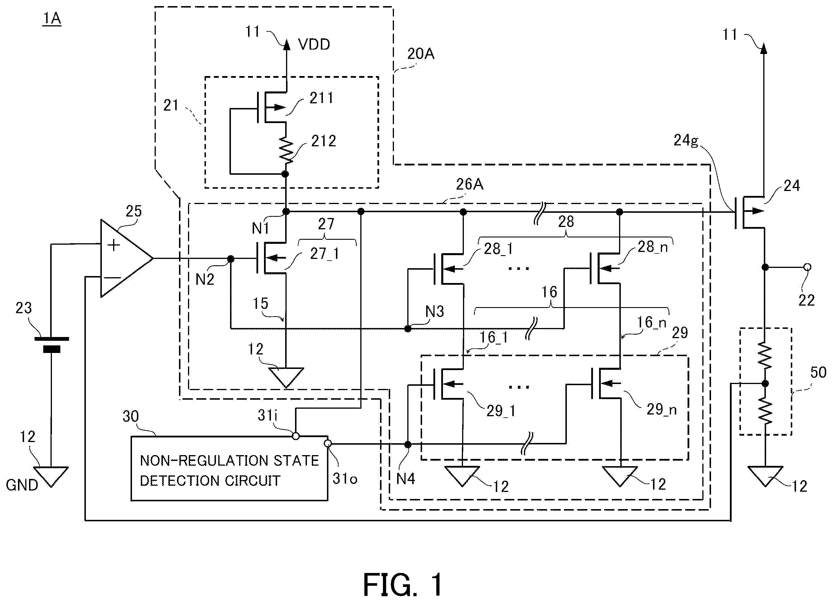 Patent US12468326 — Voltage regulator — Figure 1